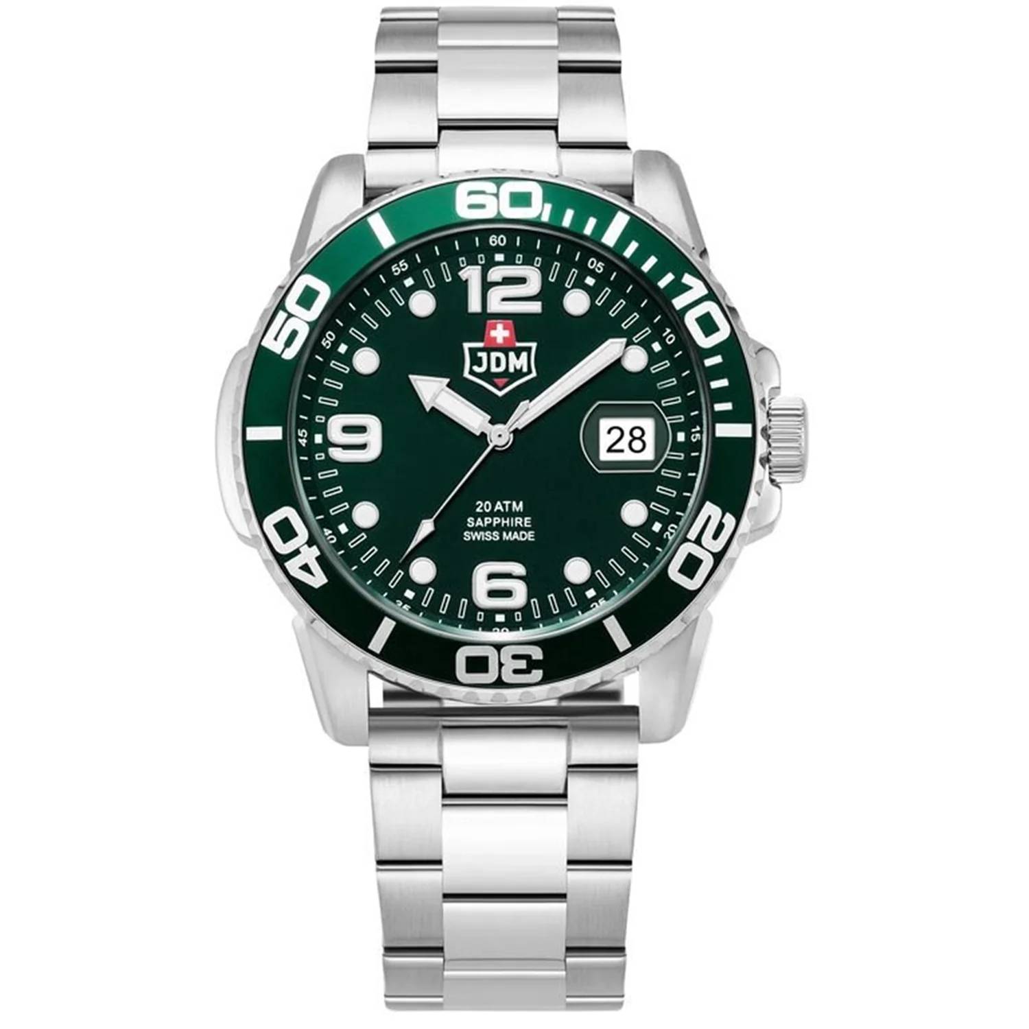 JDM Military Mike Plus Green Sunray Men's Watch JDM-WG029-01 - Image 2
