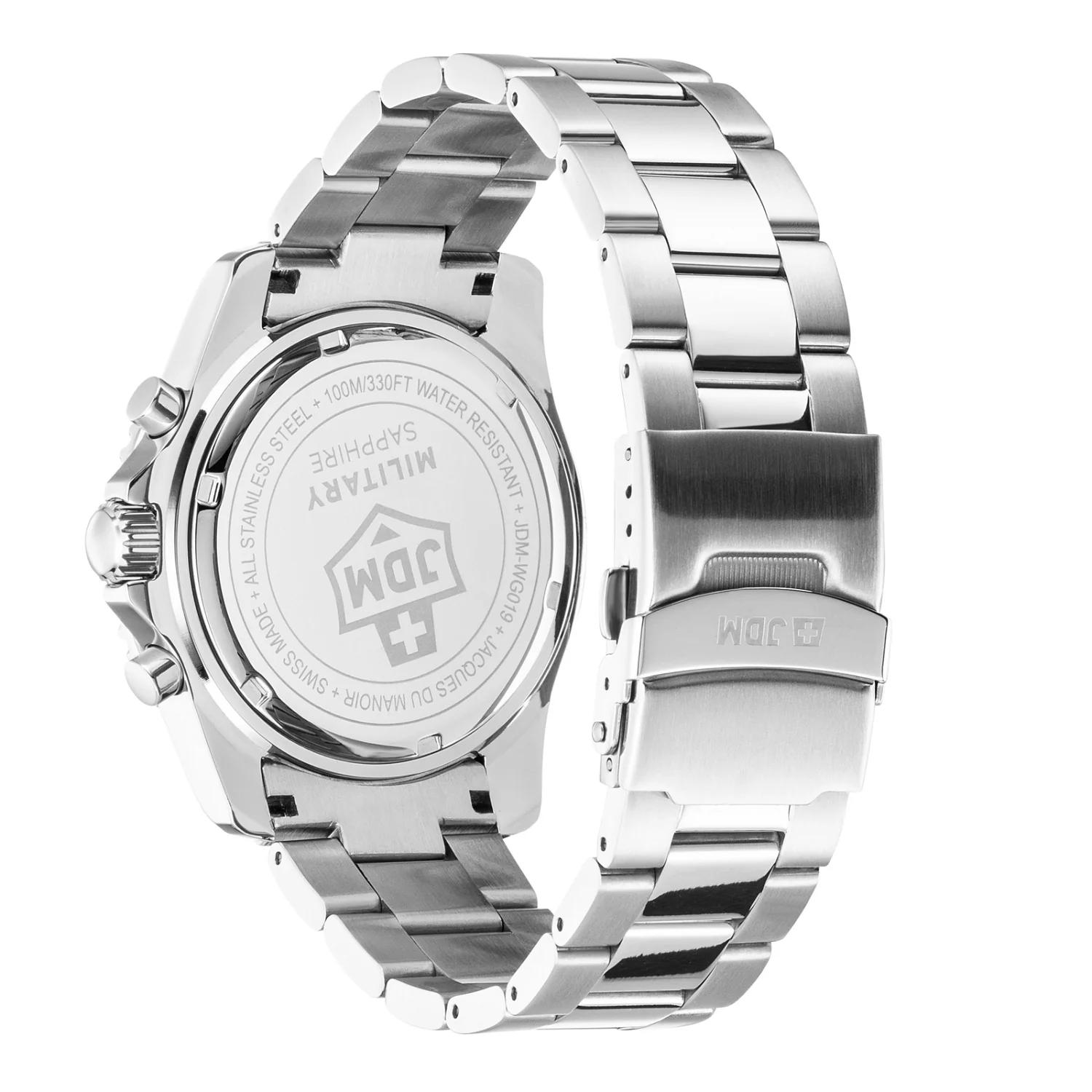 JDM Military Sierra Chrono Zwart Herenhorloge JDM-WG019-01 - Image 2