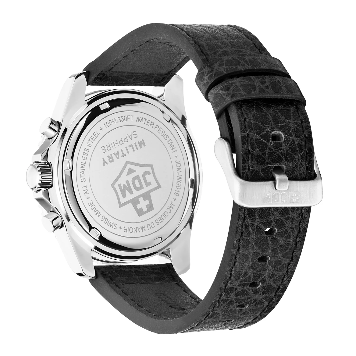 JDM Military Sierra Chrono Zwart Herenhorloge JDM-WG019-05 - Image 2