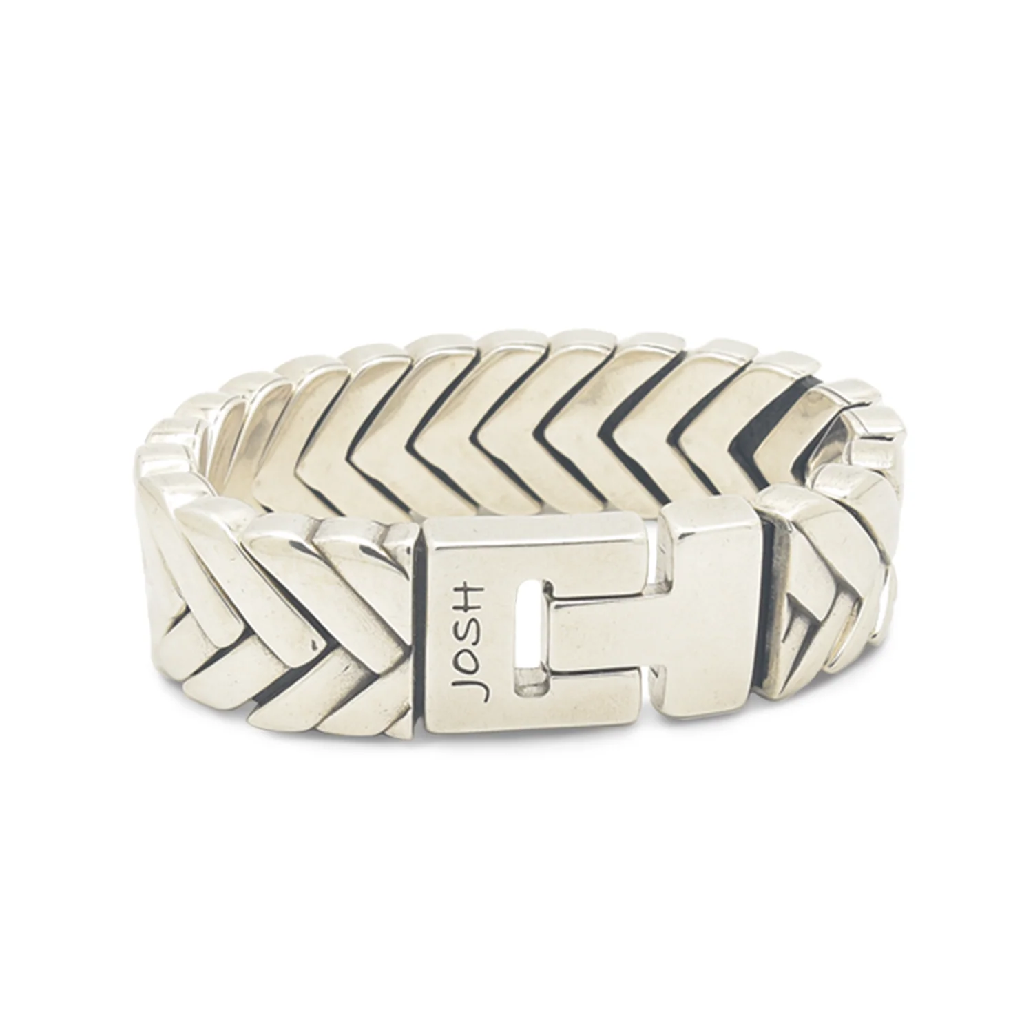 Josh Silver Alloy Bracelet 03558SL/NCLR/MED