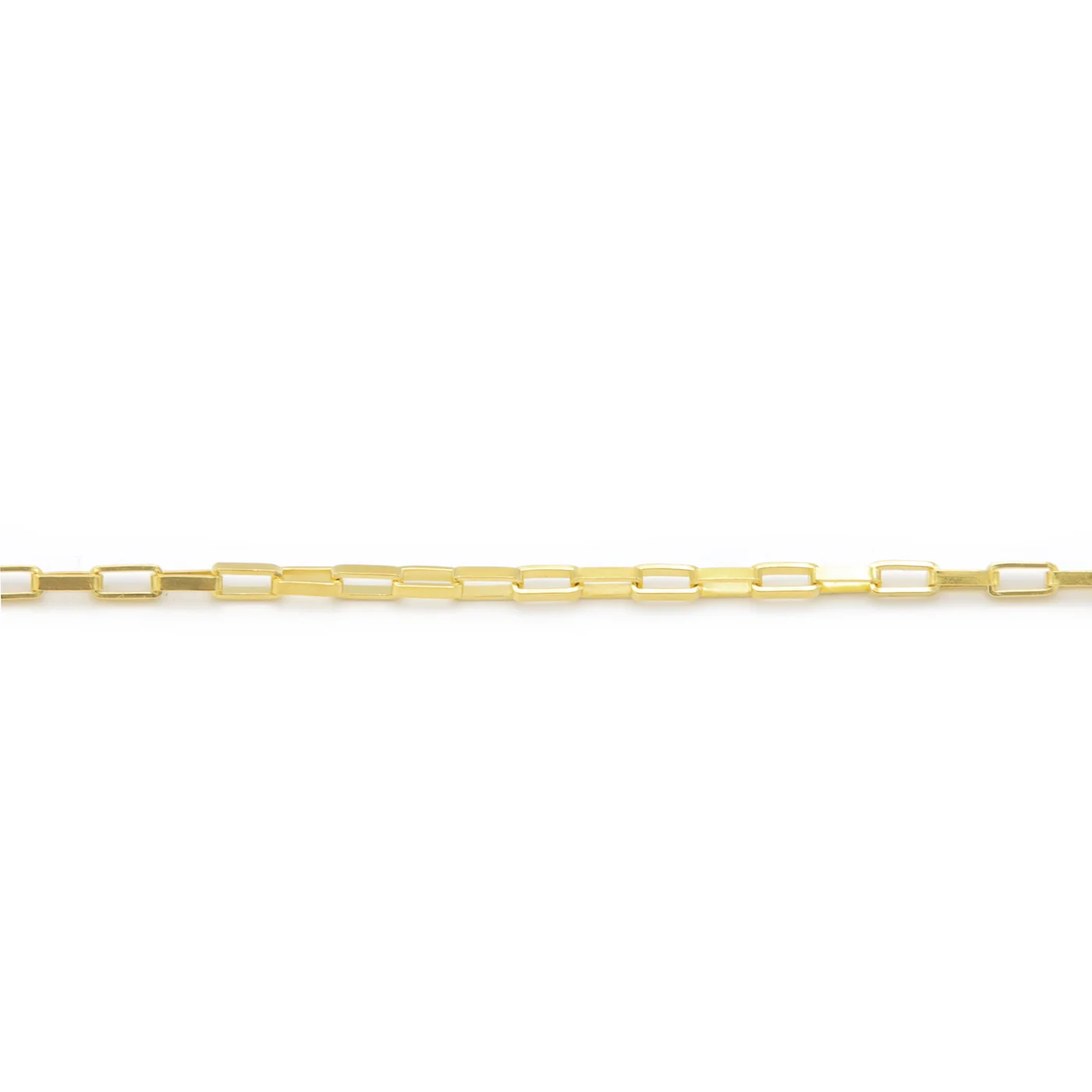 Karma 925 Sterling Silver Gold-coloured Square Chain Bracelet 94120 (Length: 16.50 - 19.00 cm) - Image 3