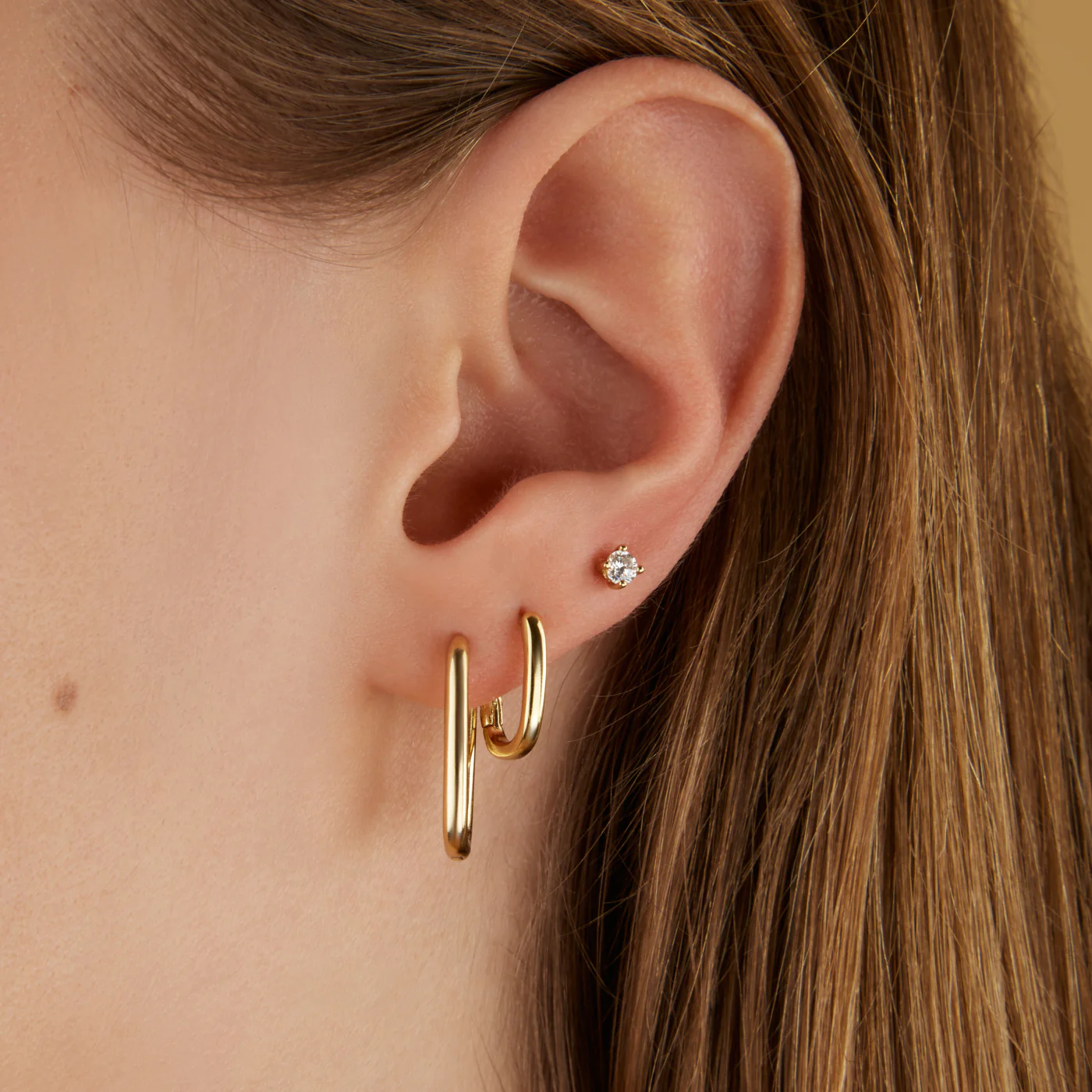 Karma 925 Sterling Silver Gold-coloured Sun Kissed Earparty EPV06GP - Image 2