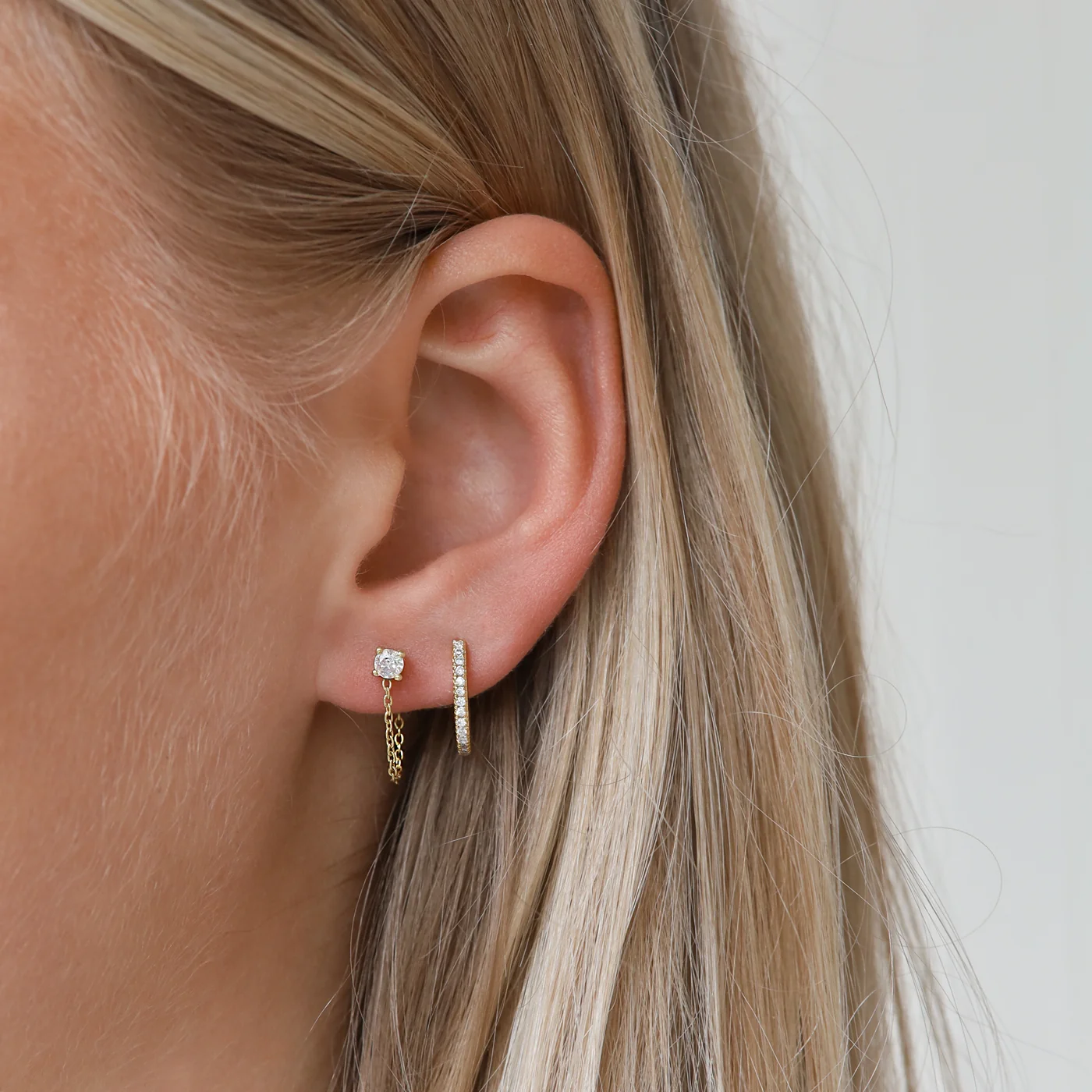 Karma 925 Sterling Silver Gold-coloured Sun Kissed Earparty EPV22GP - Image 2