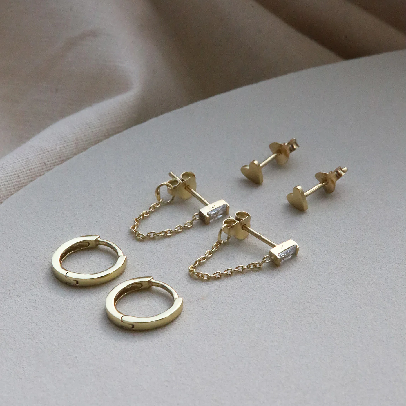 Karma 925 Sterling Silver Gold-coloured The Fave Earparty EPV10GP - Image 3