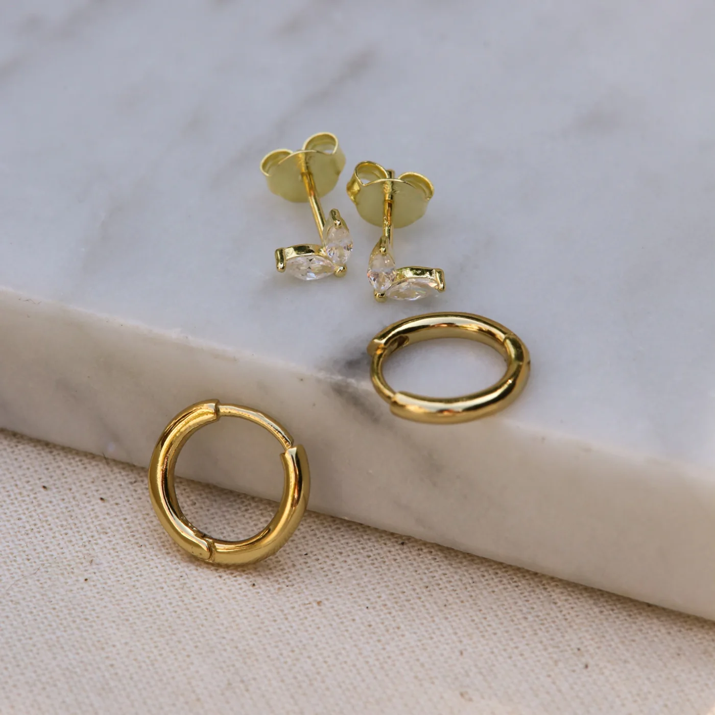 Karma 925 Sterling Silver Gold-coloured The Fave Earparty EPV21GP - Image 3