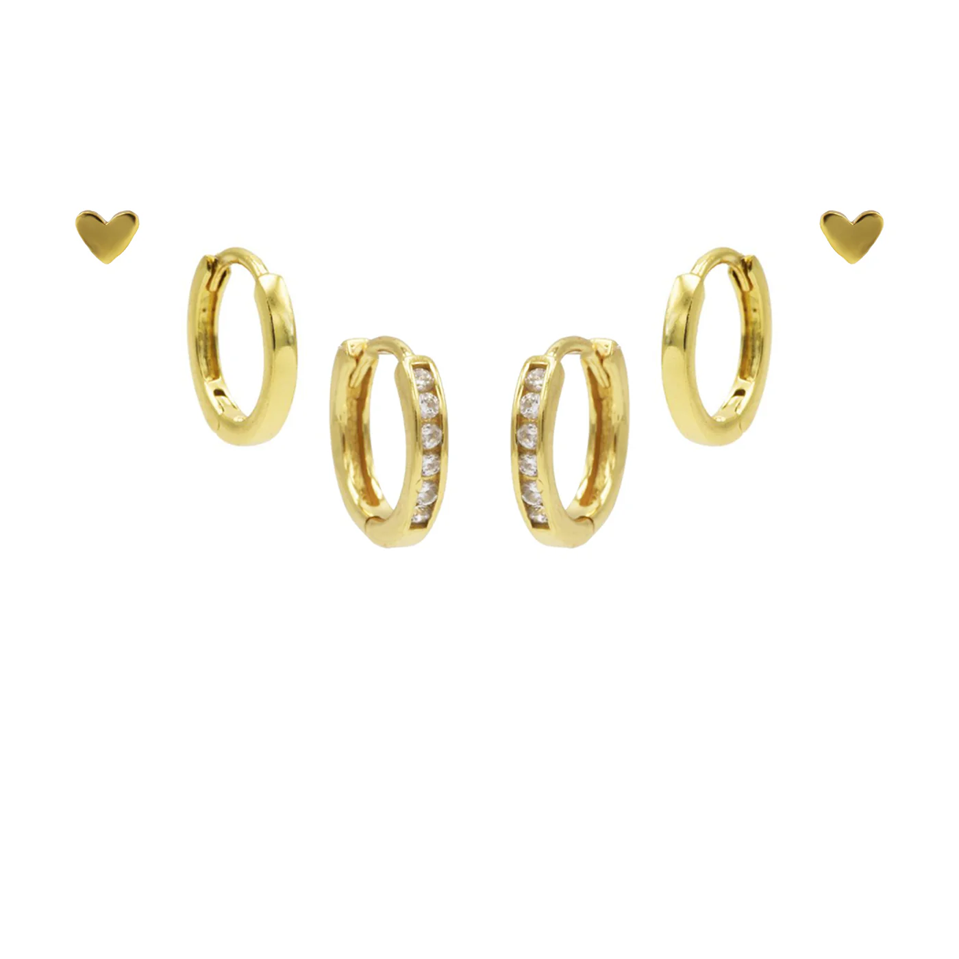 Karma 925 Sterling Silver Gold-coloured You Rock Earparty EPV01GP