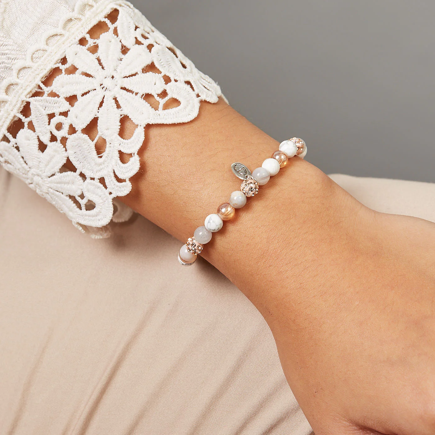 Karma Spiral Light and Lovely Bracelet 83592EL (Length: 17.50-19.00 cm)cm - Image 2