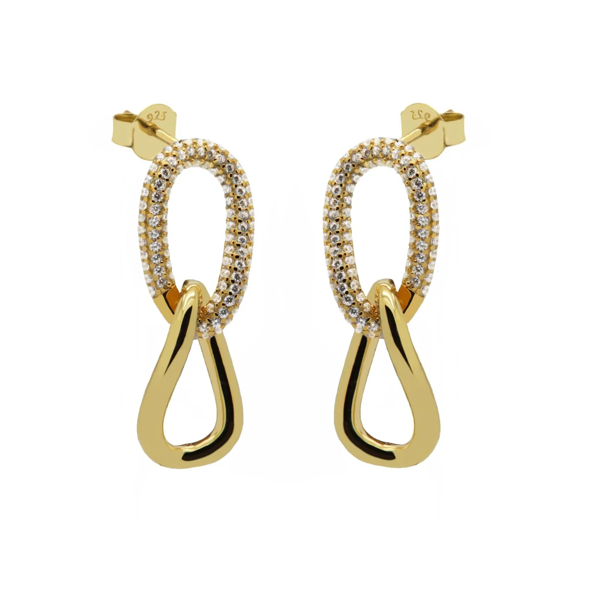 Karma Symbols XL 925 Sterling Silver Earstuds X125GP