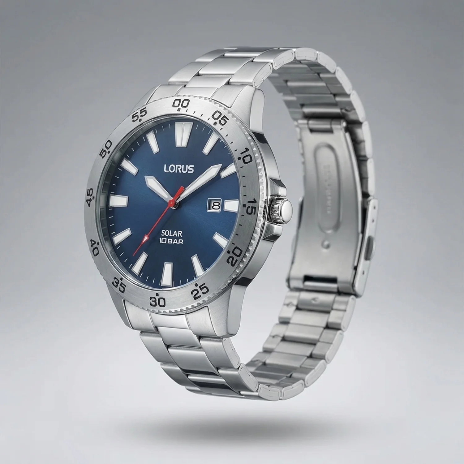 Lorus Solar Herenhorloge Met Blauwe Wijzerplaat RX341AX9 - Image 4