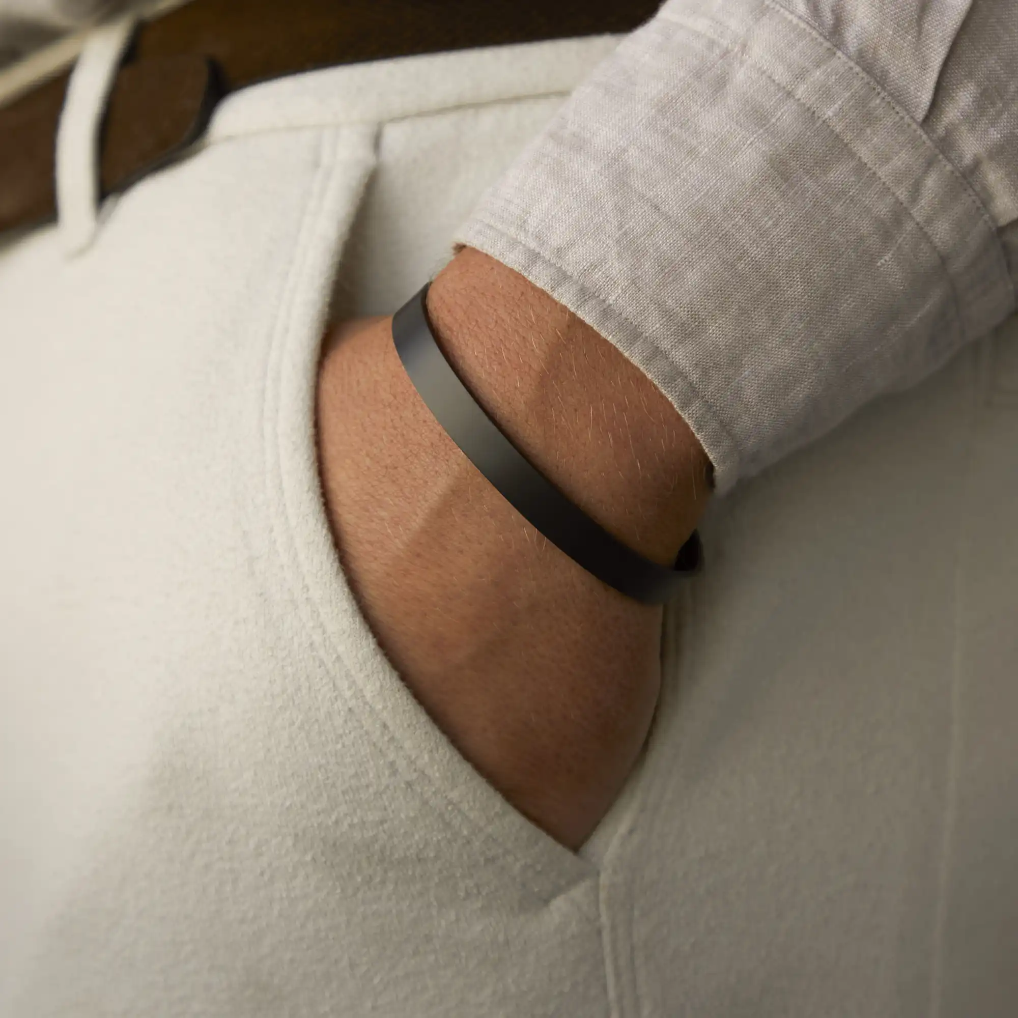 Mats Meier Annecy zwarte stalen armband MM320017 - Image 3