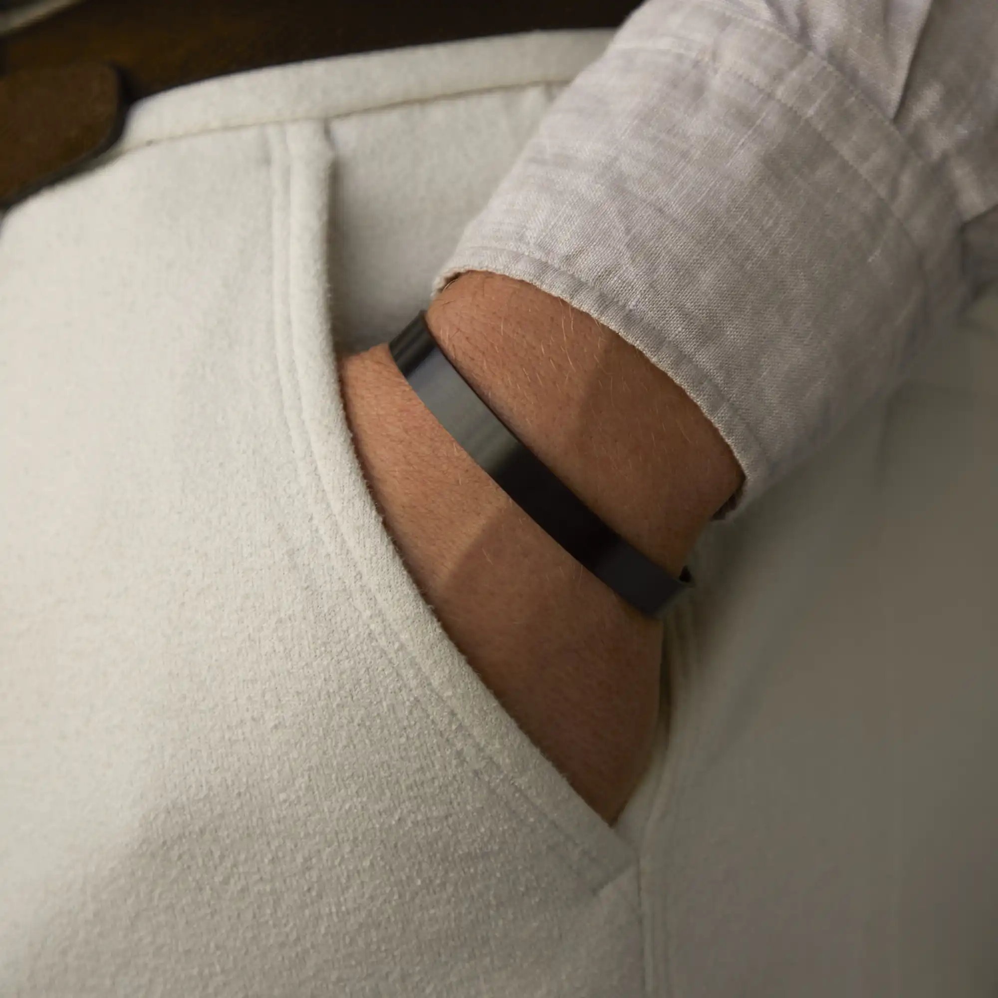 Mats Meier Annecy zwarte stalen armband MM320018 - Image 3