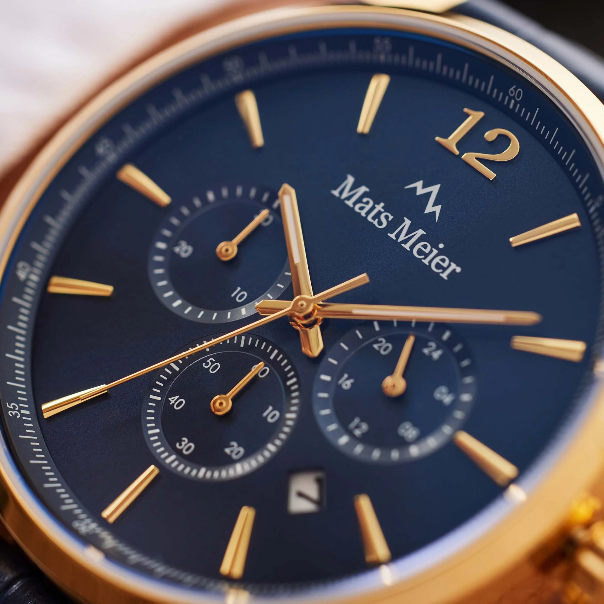Mats Meier Grand Cornier Chrono Blauw Horloge MM00123 - Image 5