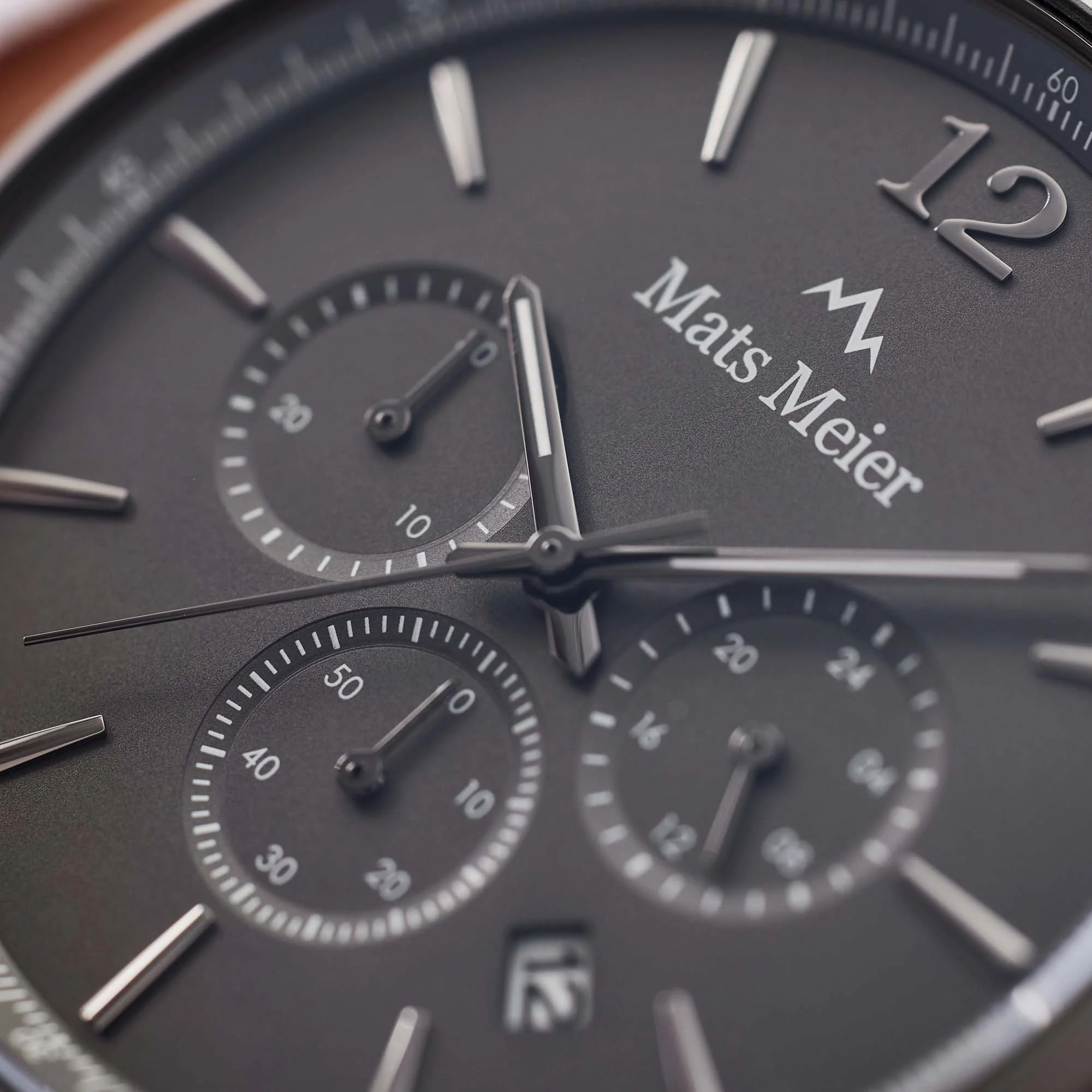 Mats Meier Grand Cornier Chrono Gunmetal/DonkerBruine Horloge MM00104 - Image 7