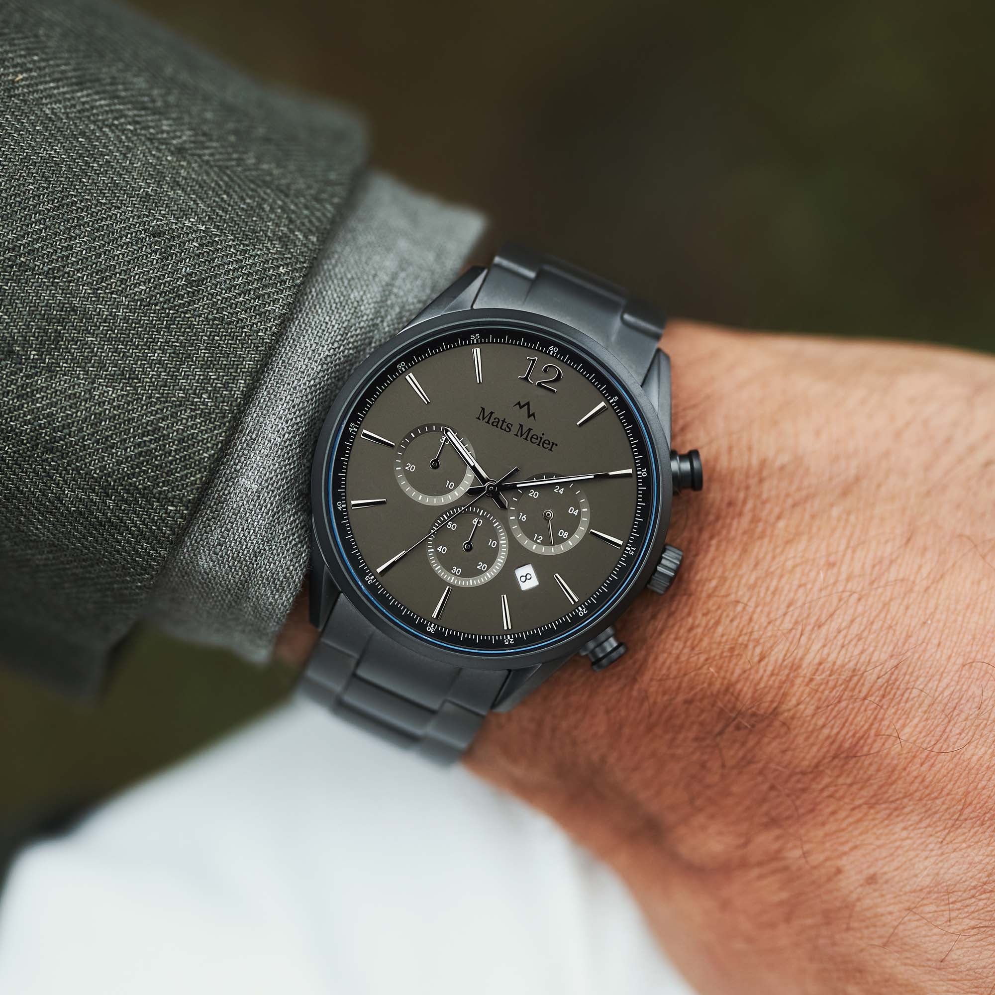 Mats Meier Grand Cornier Chrono Gunmetal Horloge MM00127 - Image 4