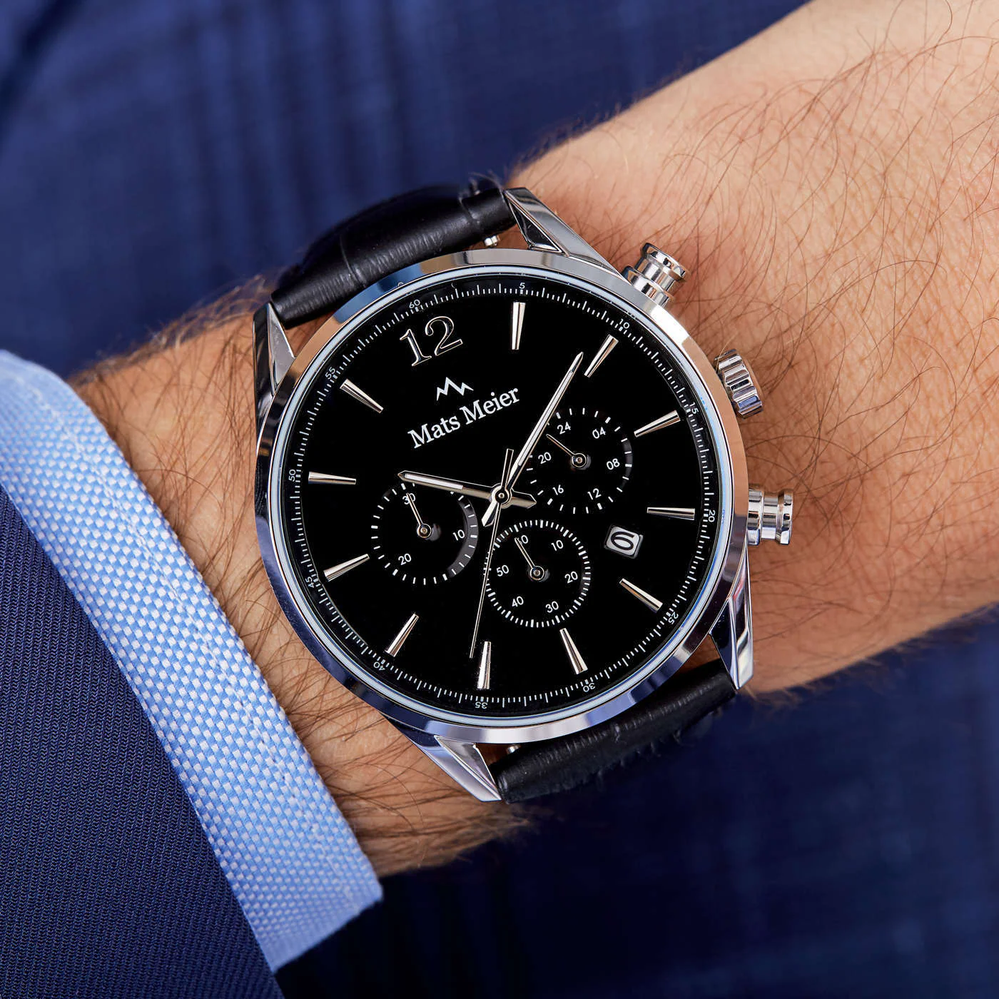 Mats Meier Grand Cornier Chrono Zwart Horloge MM00106 - Image 3