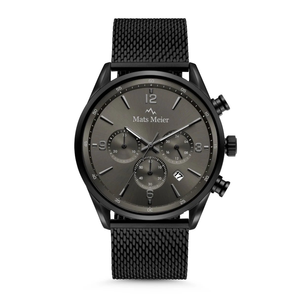 Mats Meier Grand Cornier Chronograaf Herenhorloge Mat Zwart MM00137