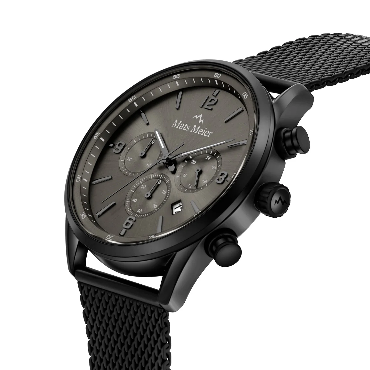 Mats Meier Grand Cornier Chronograaf Herenhorloge Mat Zwart MM00137 - Image 4