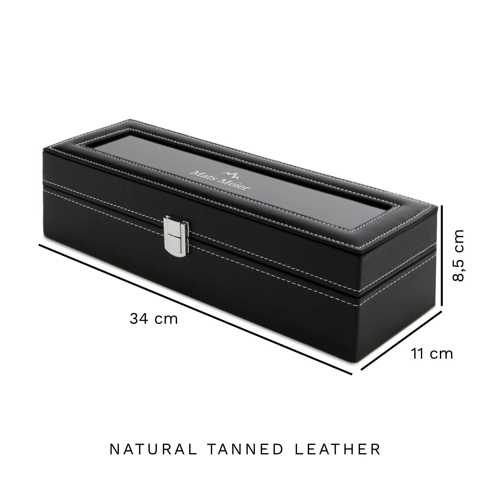 Mats Meier Mont Fort Zwarte Horlogebox voor 6 Horloges MM-Watchbox-1915 - Image 7