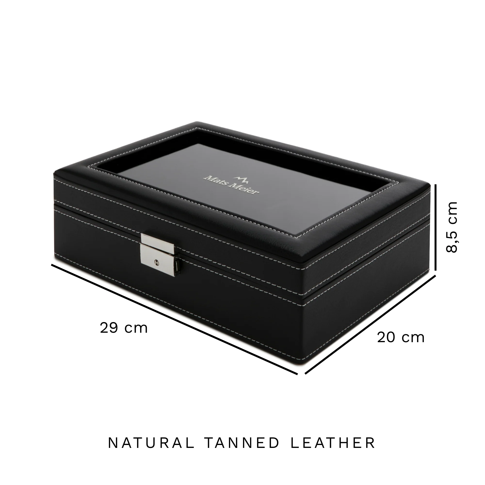 Mats Meier Mont Fort Zwarte Horlogebox voor 8 Horloges MM-Watchbox-1904 - Image 7