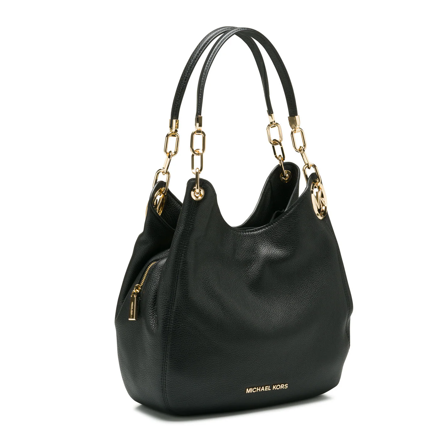 Michael Kors Lillie Black Leather Shoulder Bag 30T9G0LE3L-001 - Image 4