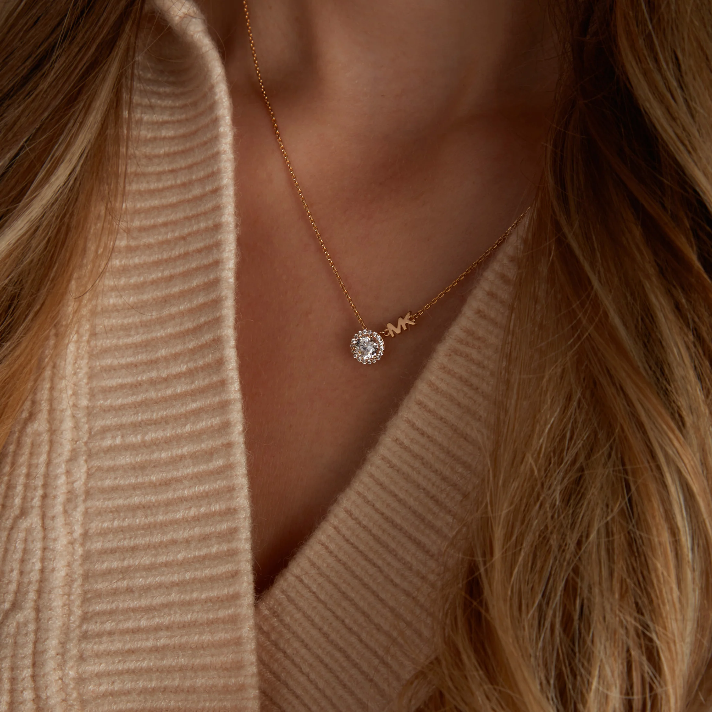 Michael Kors Premium 925 Sterling Silver Rosegolden Necklace MKC1208AN791 (Length: 40.50 - 45.50 cm) - Image 3