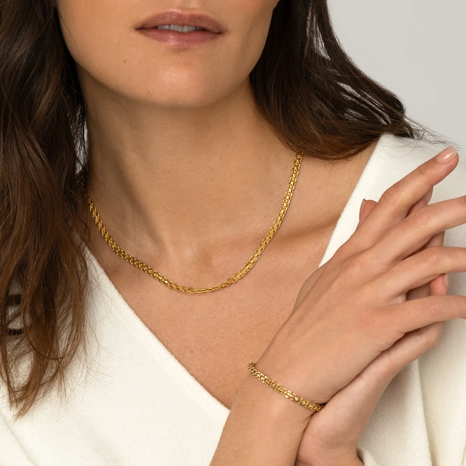 Mockberg Gold Plated Darling Necklace MO235 - Image 2