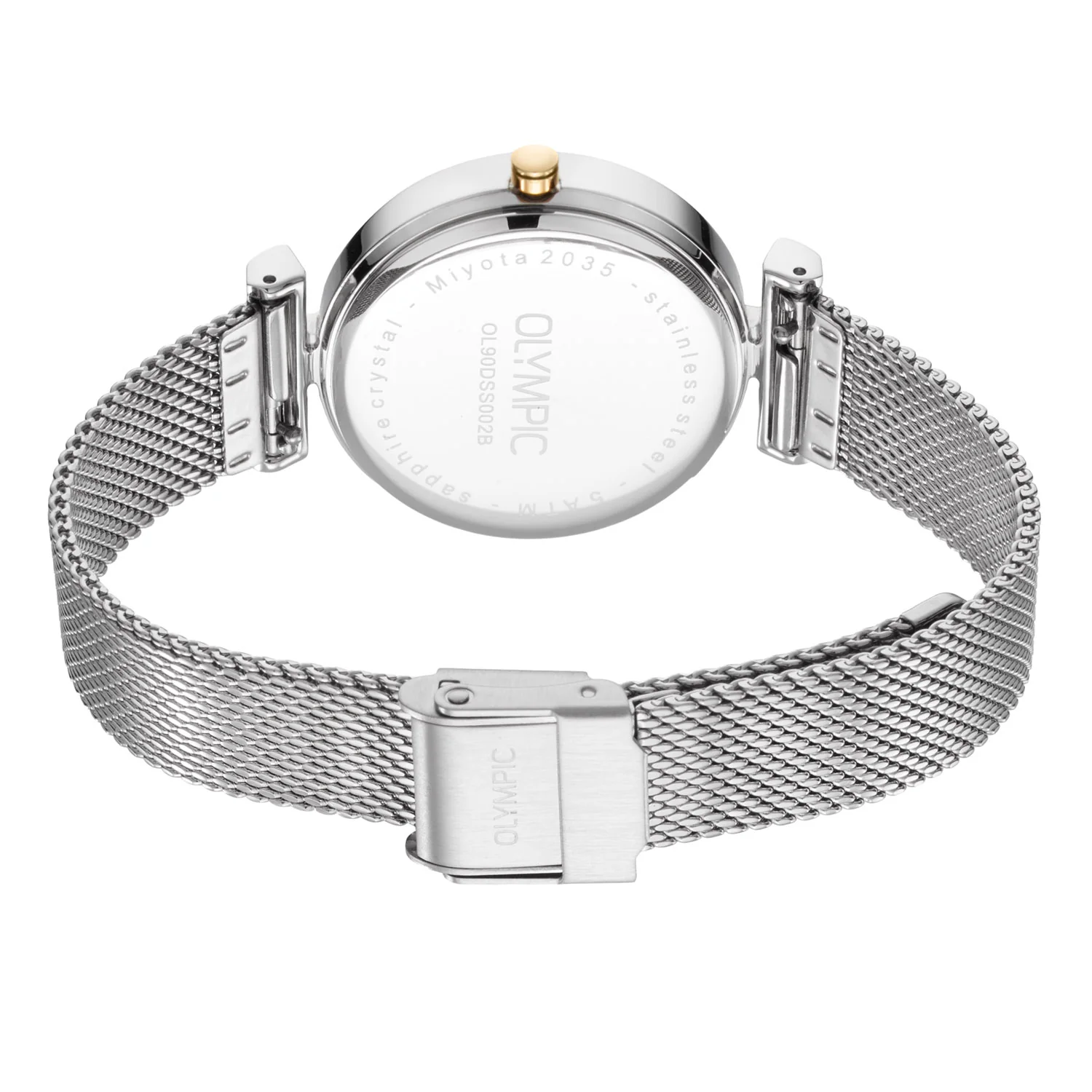 Olympic Horizon Zilverkleurig Dameshorloge OL90DSS002B - Image 4