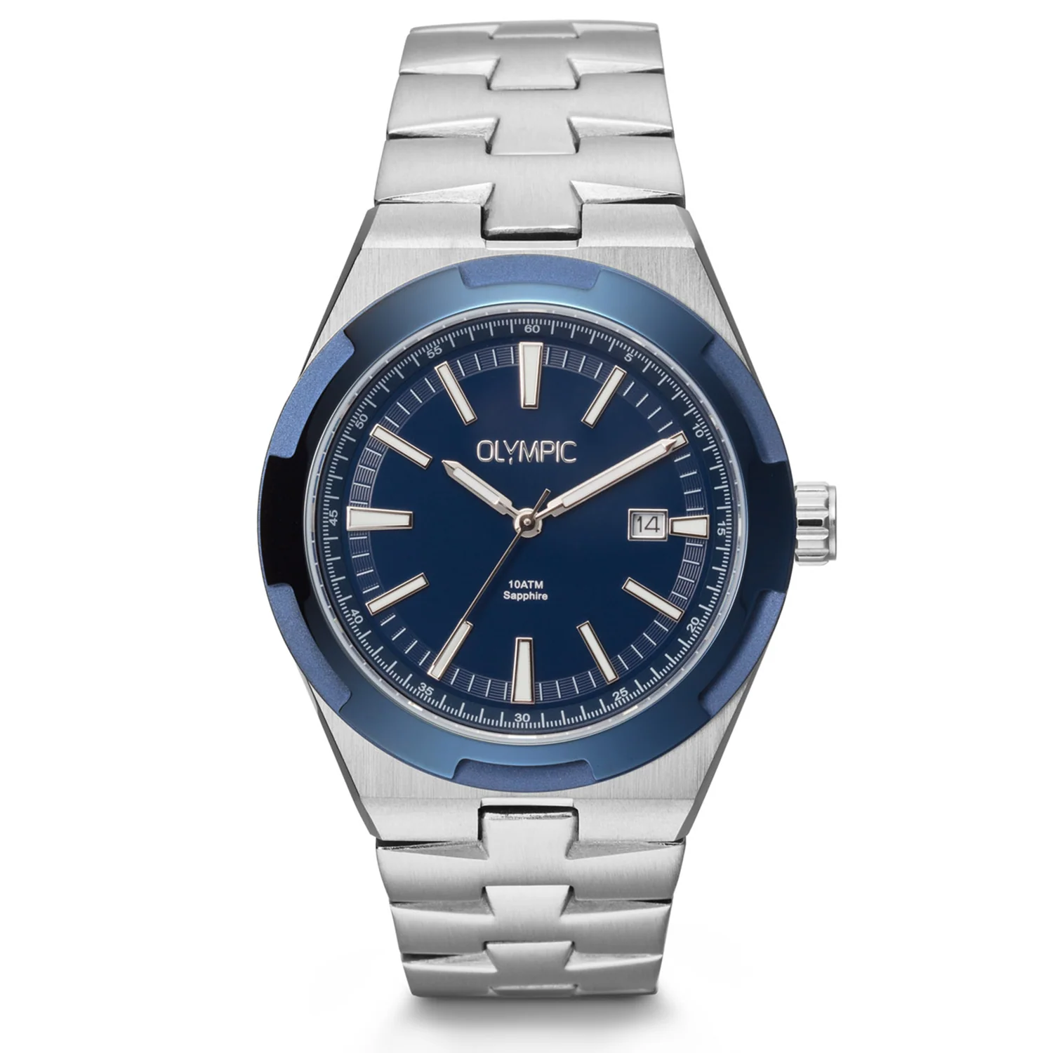 Olympic Legacy Zilver en Blauw Herenhorloge OL75HSS005