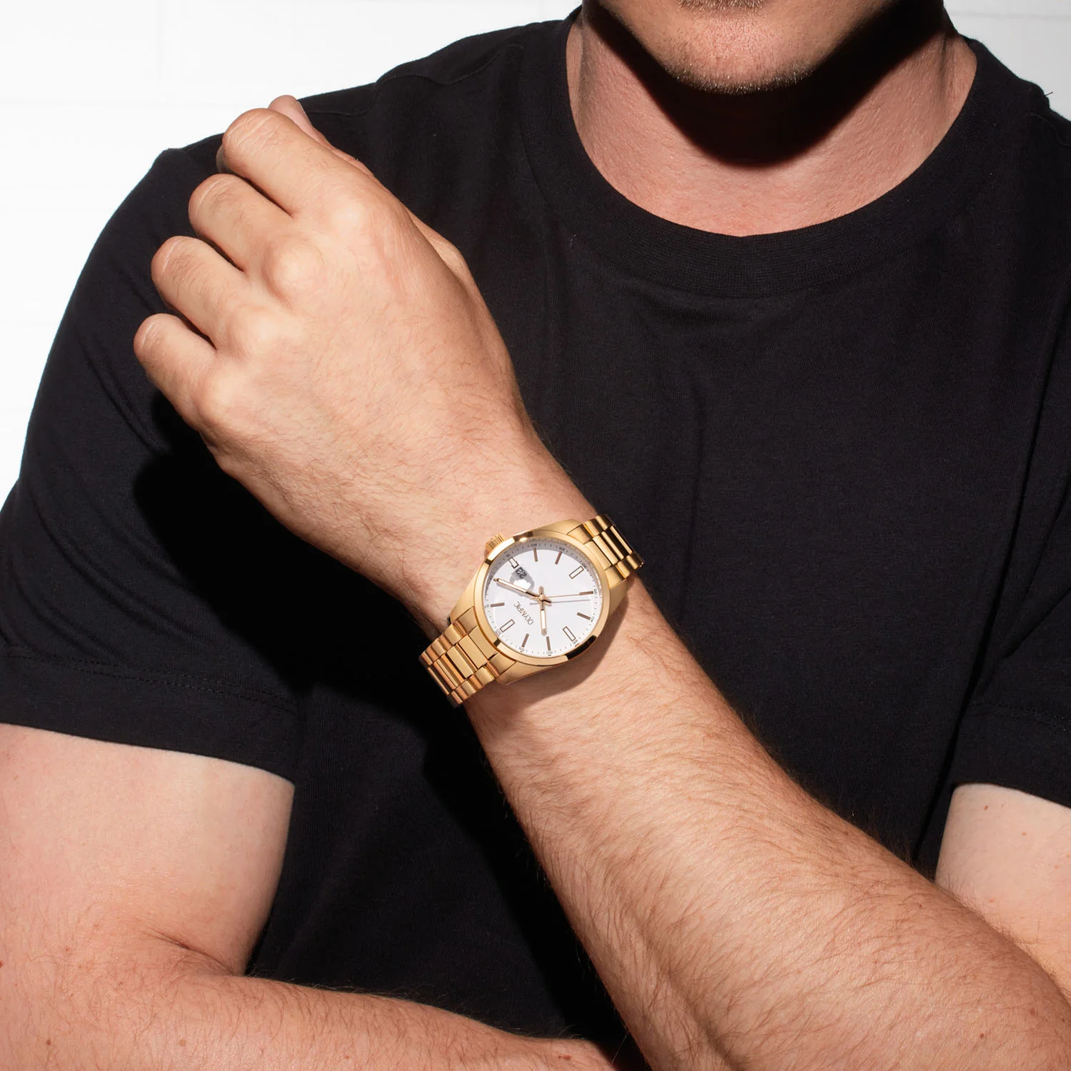 Olympic Louis Goud en Wit Herenhorloge OL75HDD001 - Image 2