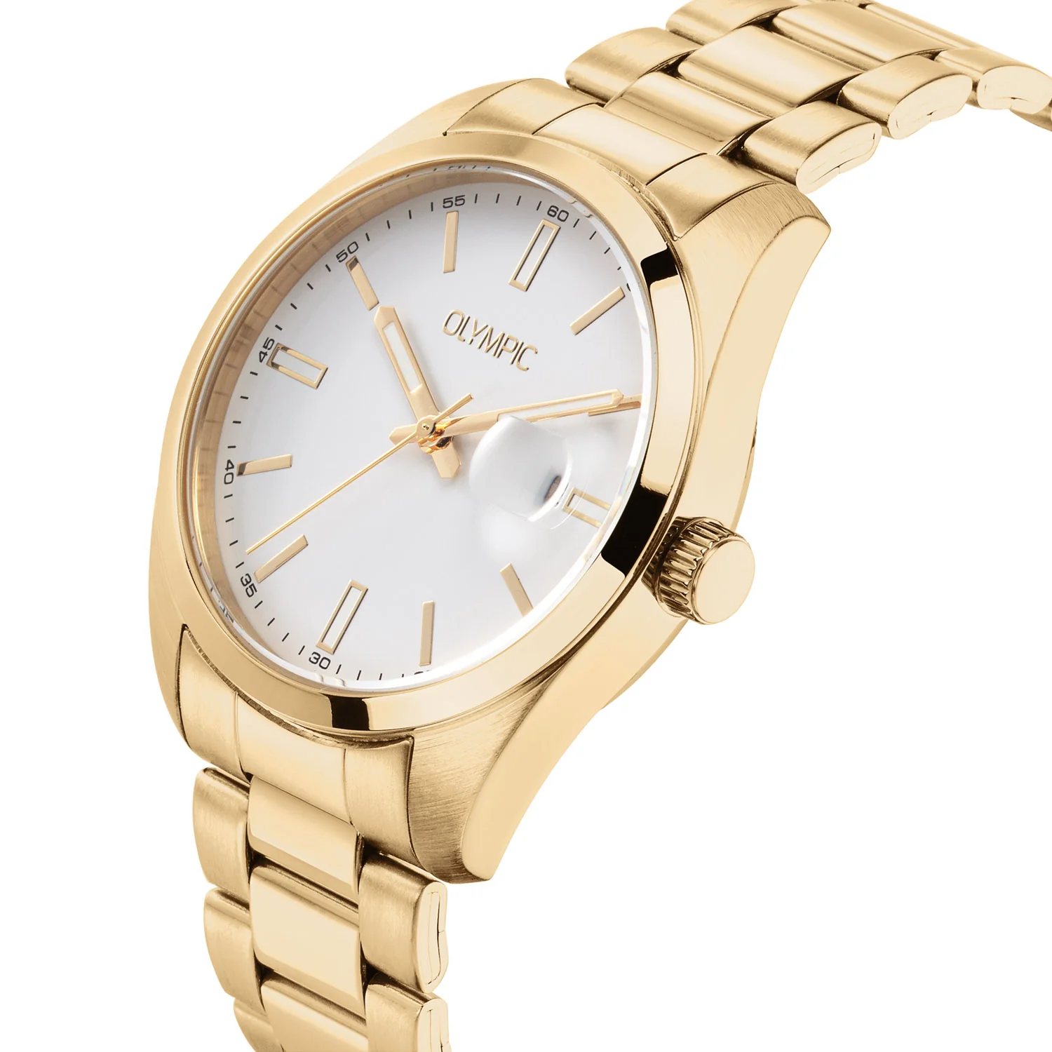 Olympic Louis Goud en Wit Herenhorloge OL75HDD001 - Image 3