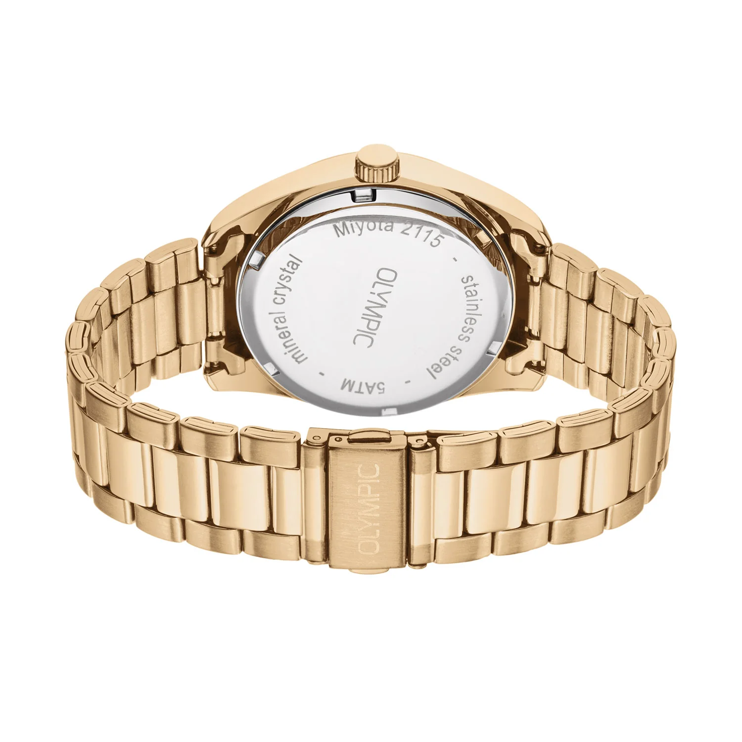 Olympic Louis Goud en Wit Herenhorloge OL75HDD001 - Image 4