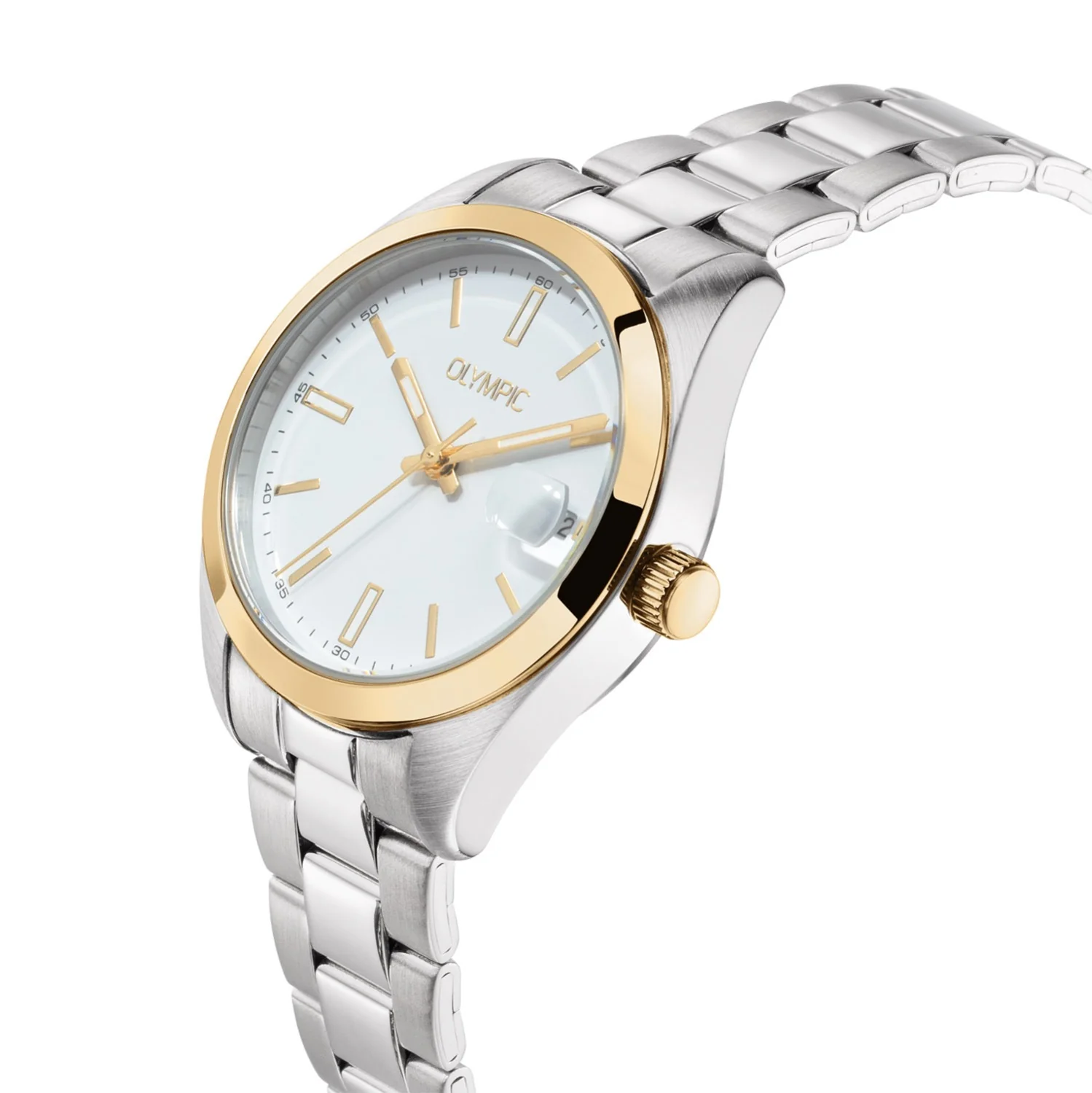 Olympic Louise Zilver en Wit Dameshorloge OL75DSS004B - Image 3