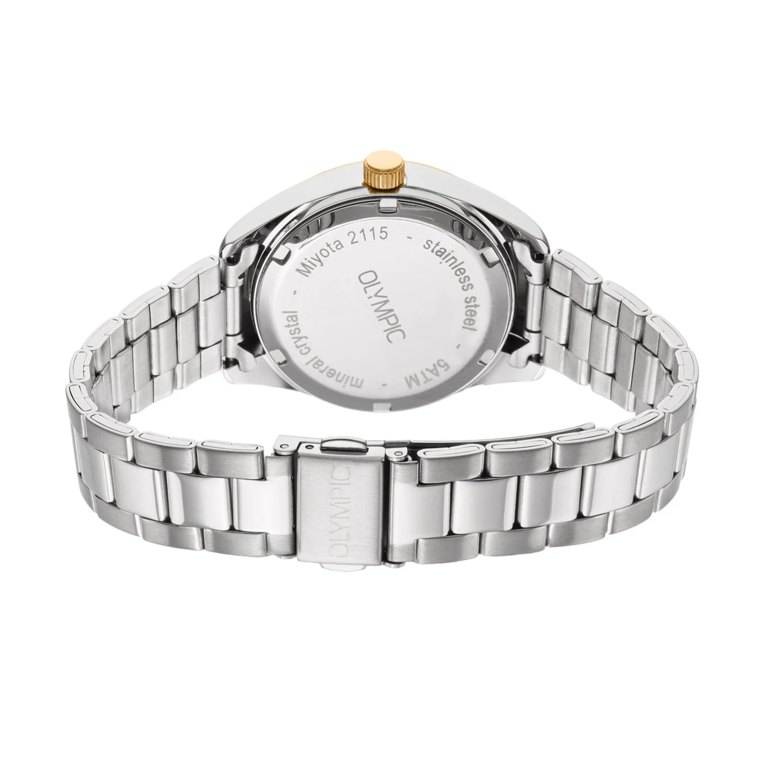 Olympic Louise Zilver en Wit Dameshorloge OL75DSS004B - Image 4