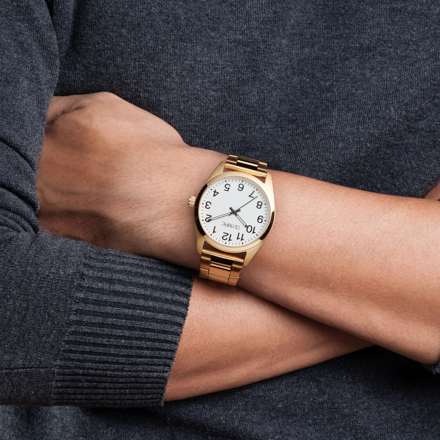 Olympic Marcel Goudkleurig Herenhorloge OL89HDD002 - Image 2