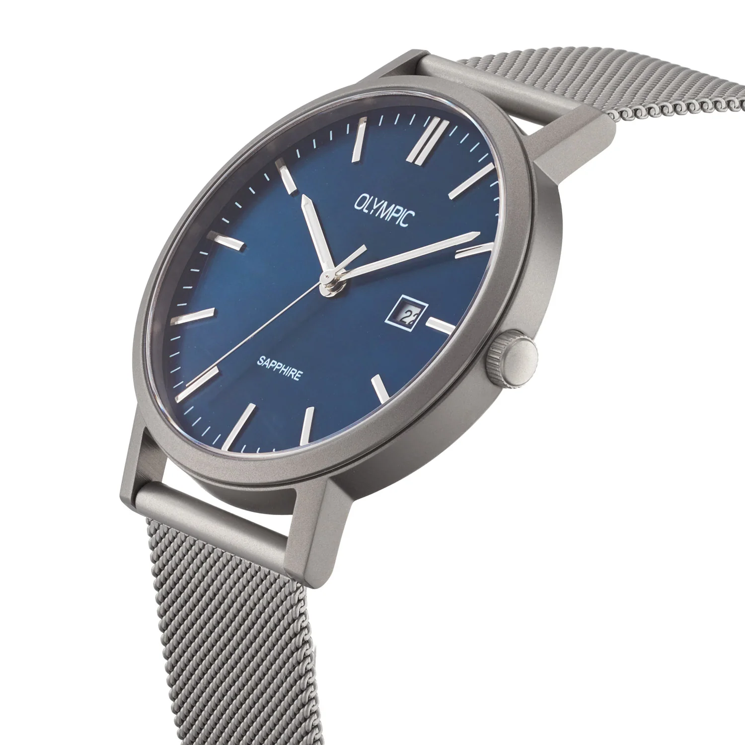 Olympic Titanium Grijs Herenhorloge OL26HTS001 - Image 3
