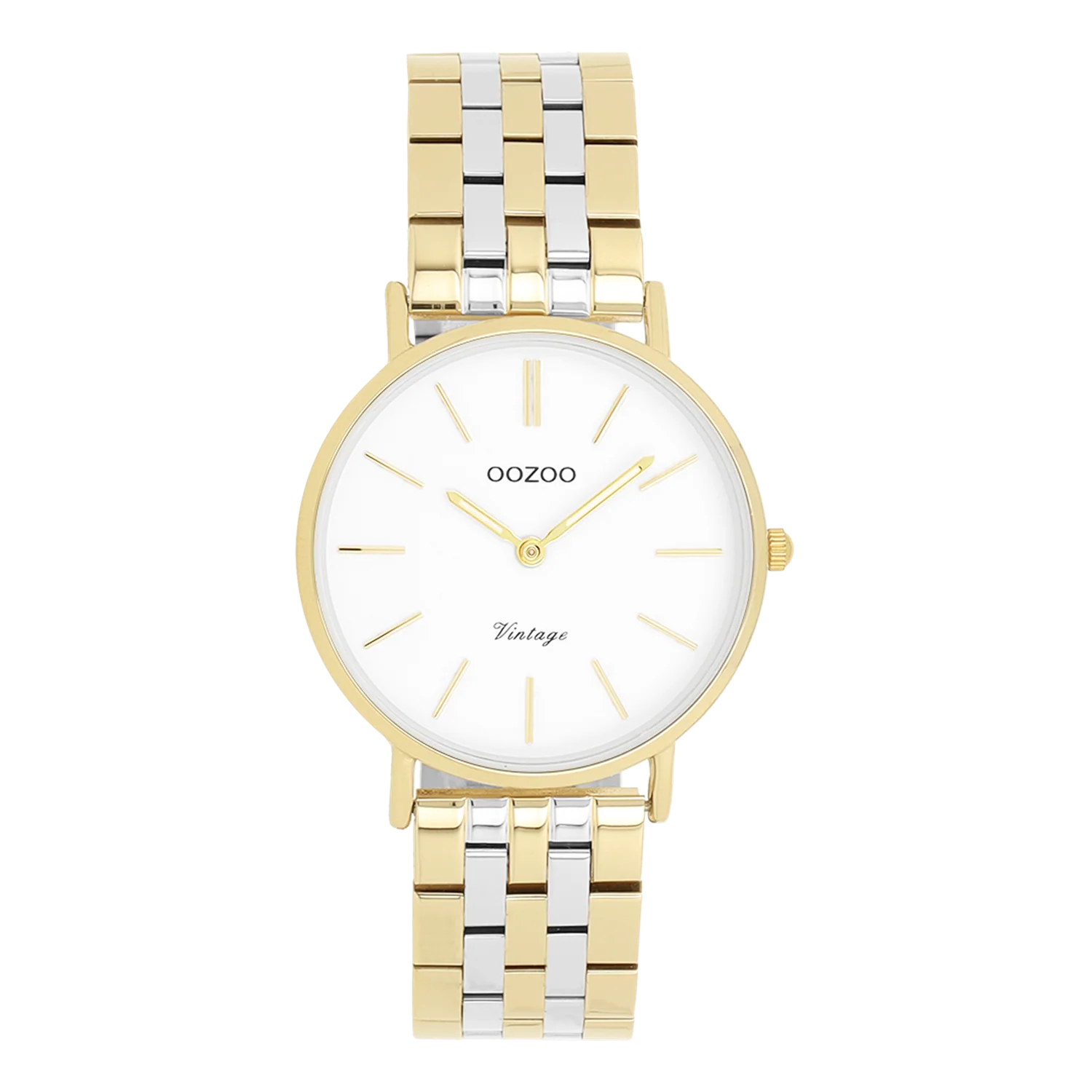 OOZOO Vintage Gold and White Women's Watch C20407