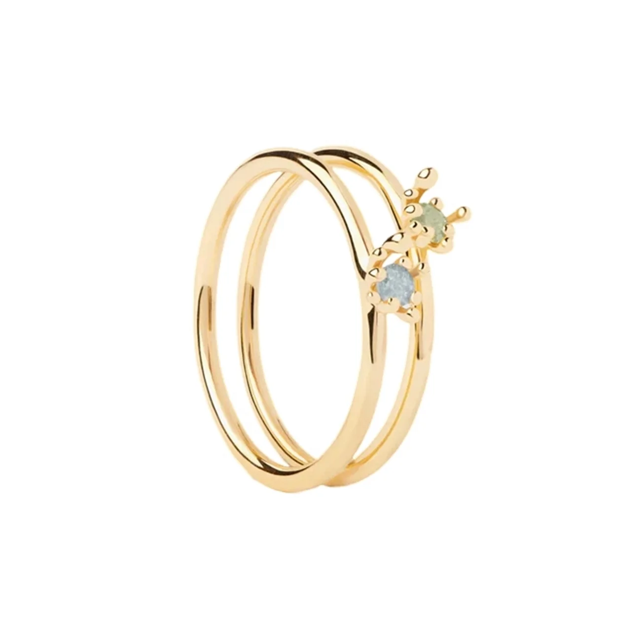P D Paola Color 925 Sterling Silver Ring with Gold Plating AN01-C94-16