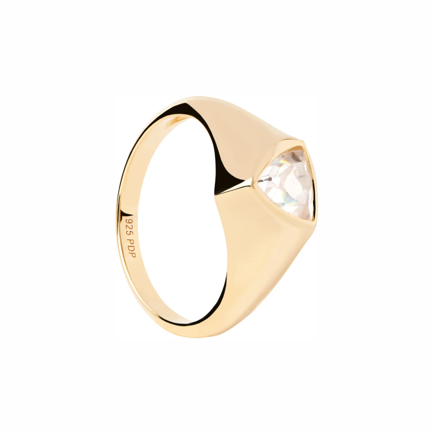 P D Paola The New Essentials 925 Sterling Silver Ring AN01-986-10 Gold Plated