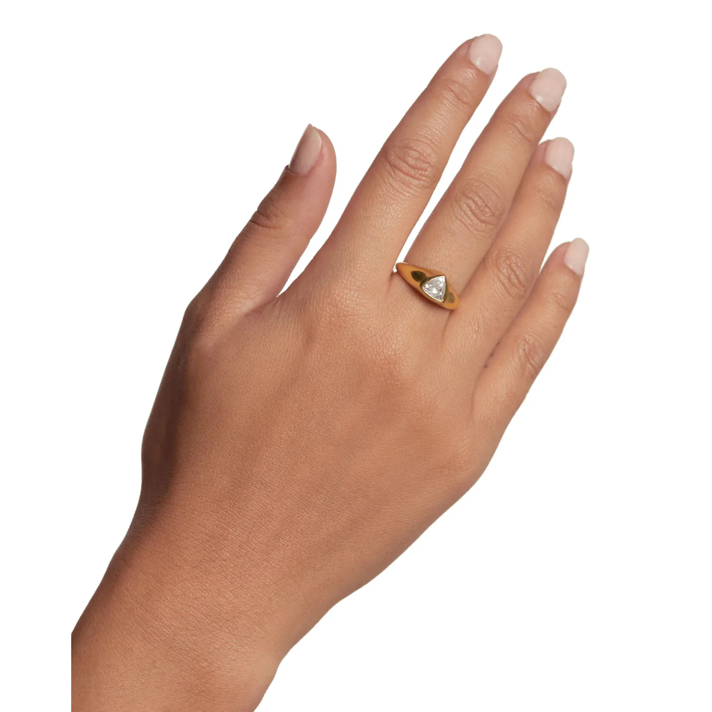 P D Paola The New Essentials 925 Sterling Silver Ring AN01-986-10 Gold Plated - Image 2