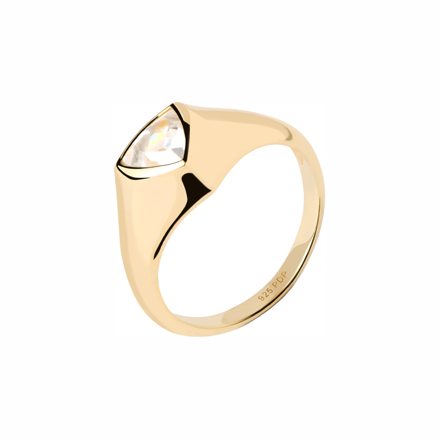 P D Paola The New Essentials 925 Sterling Silver Ring AN01-986-10 Gold Plated - Image 3