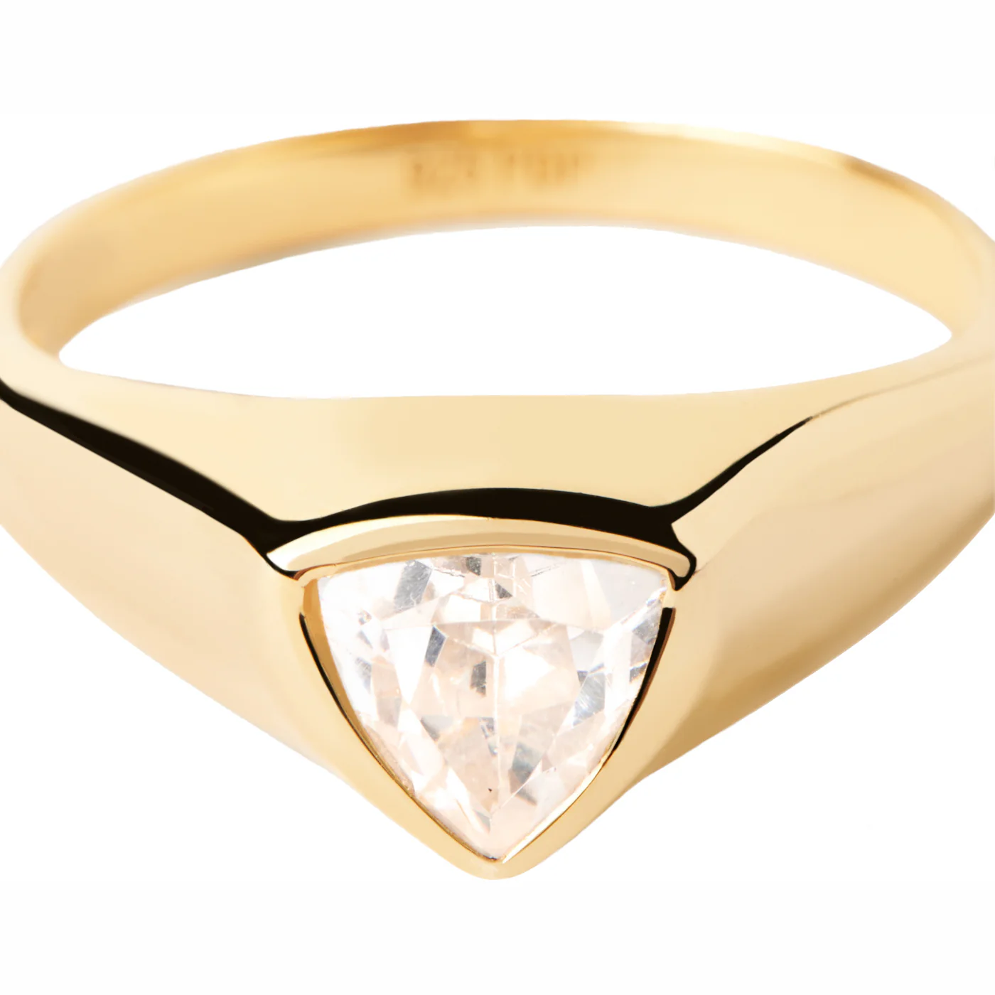 P D Paola The New Essentials 925 Sterling Silver Ring AN01-986-10 Gold Plated - Image 4