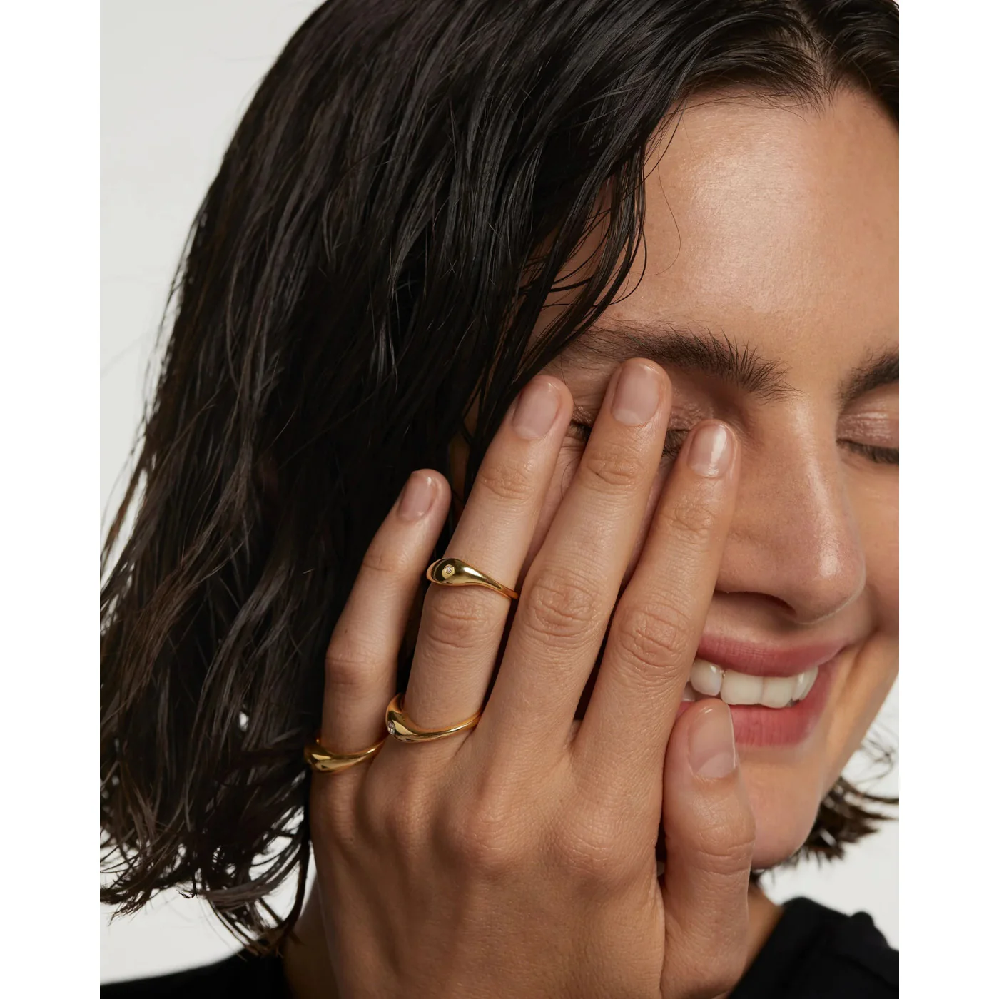 P D Paola The New Essentials 925 Sterling Silver Ring AN01-994-10 Gold Plated - Image 2