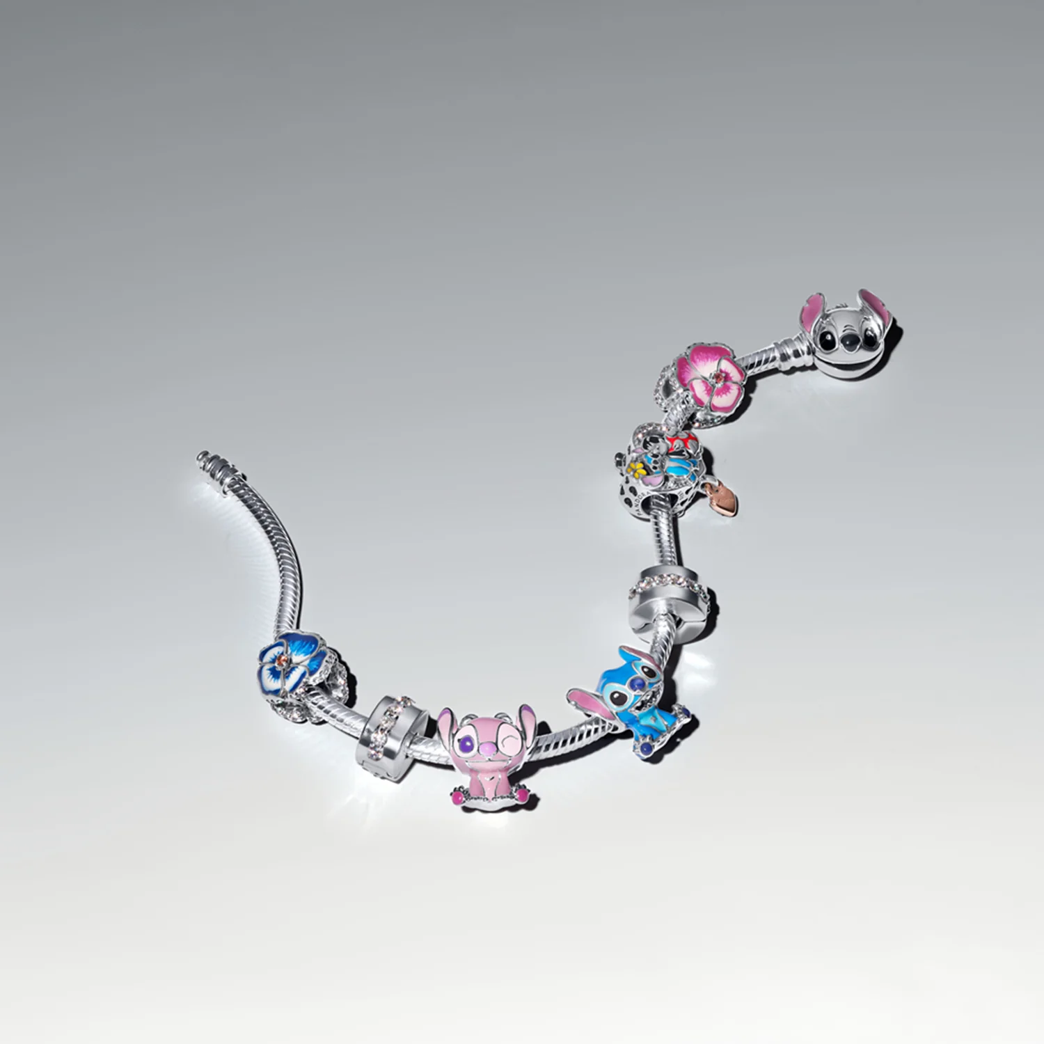 Pandora Collabs 925 Sterling Zilveren Disney Stitch Bedel 793815C01 - Image 5