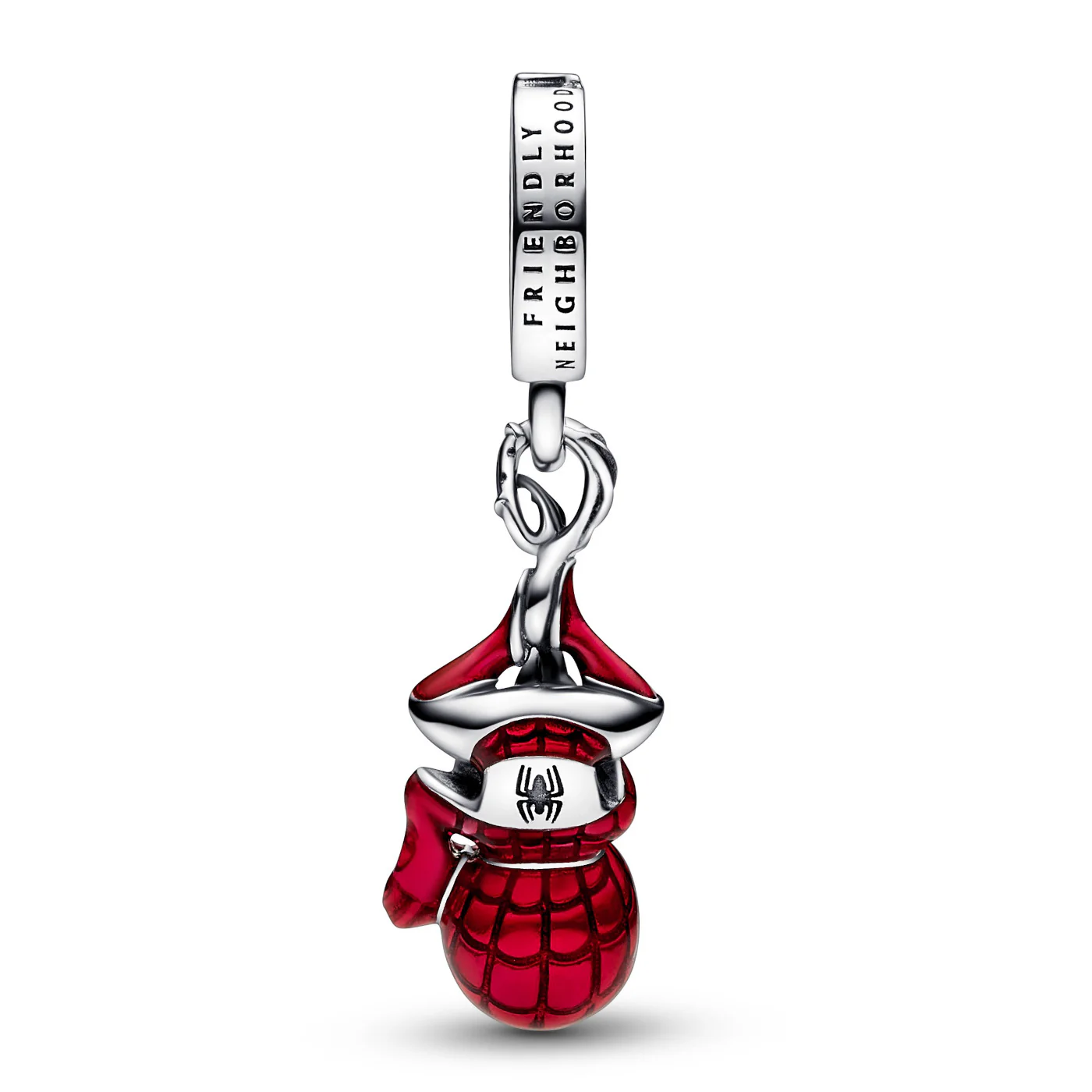 Pandora Marvel 925 Sterling Silver Marvel Spider-Man Hangende Bedel 792323C01 - Image 4