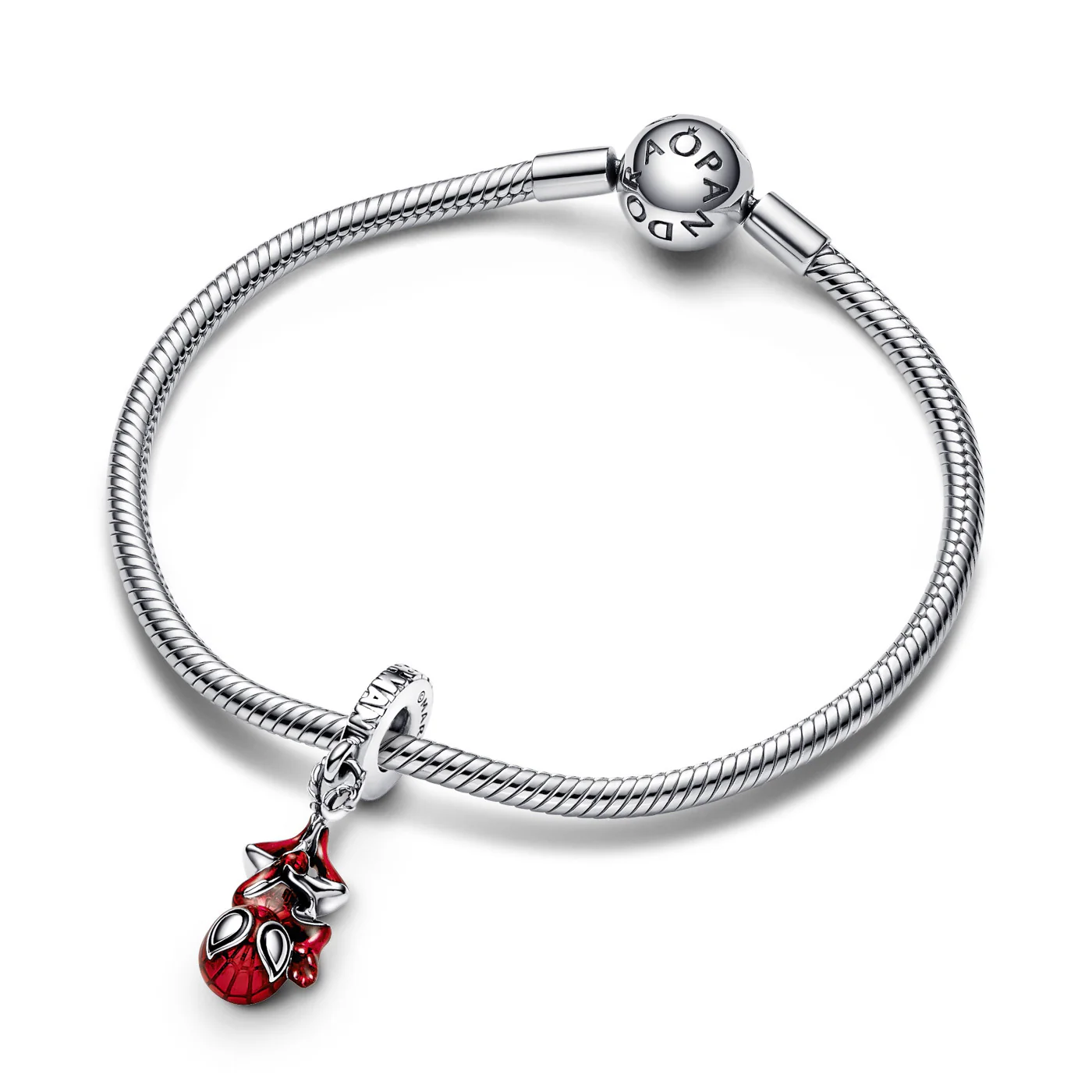Pandora Marvel 925 Sterling Silver Marvel Spider-Man Hangende Bedel 792323C01 - Image 5