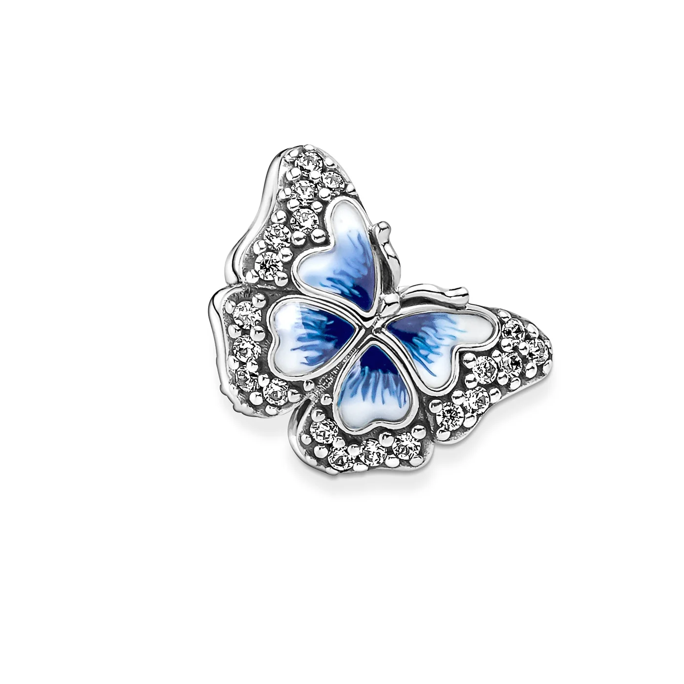 Pandora Moments 925 Sterling Silver Blauwe Vlinder Sprankelende Bedel 790761C01 - Image 6