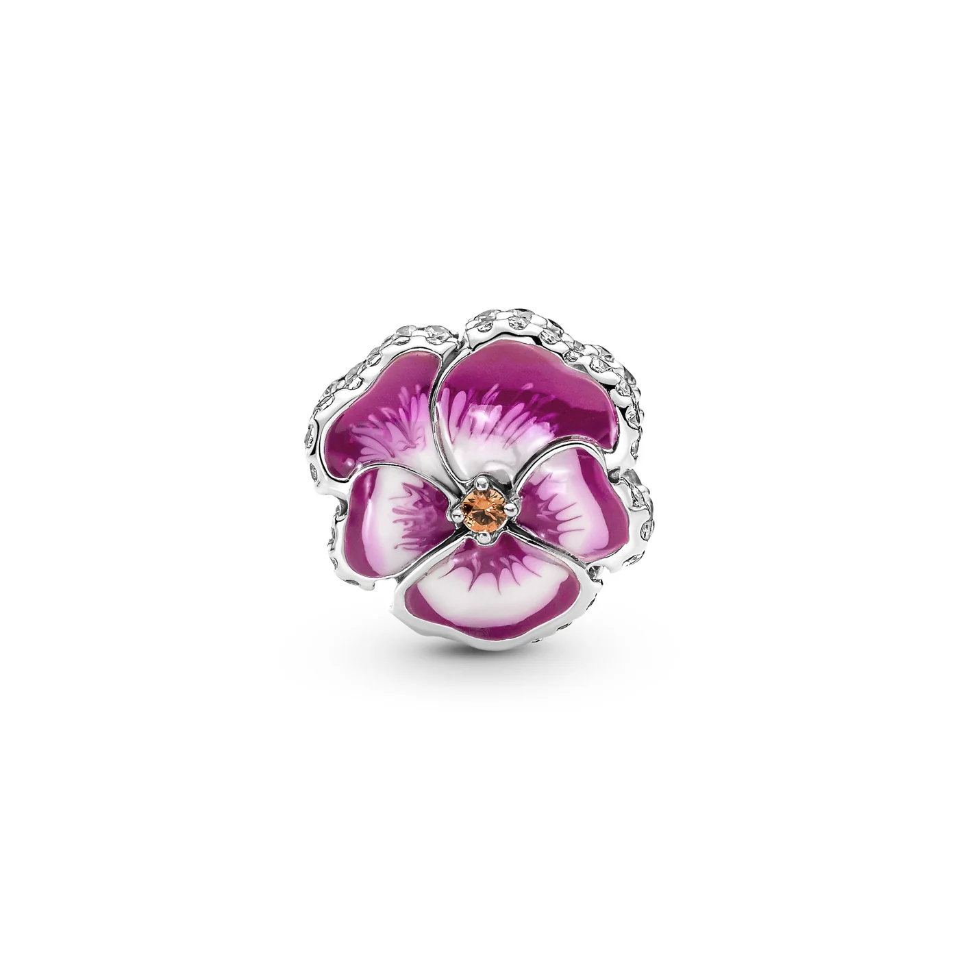 Pandora Moments 925 Sterling Silver Roze Viooltje Bedel 790777C01 - Image 5