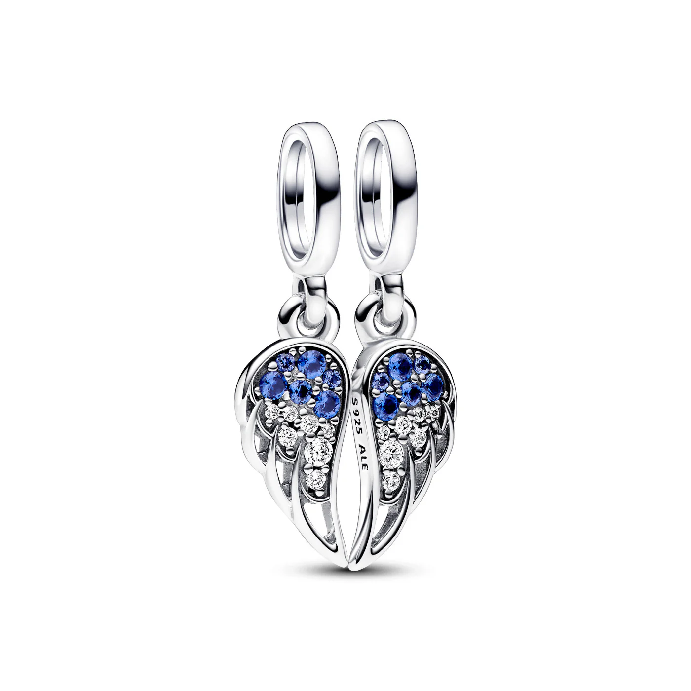 Pandora Moments 925 Sterling Silver Sprankelende Deelbare Engelenvleugels Hangende Bedel 792821C01