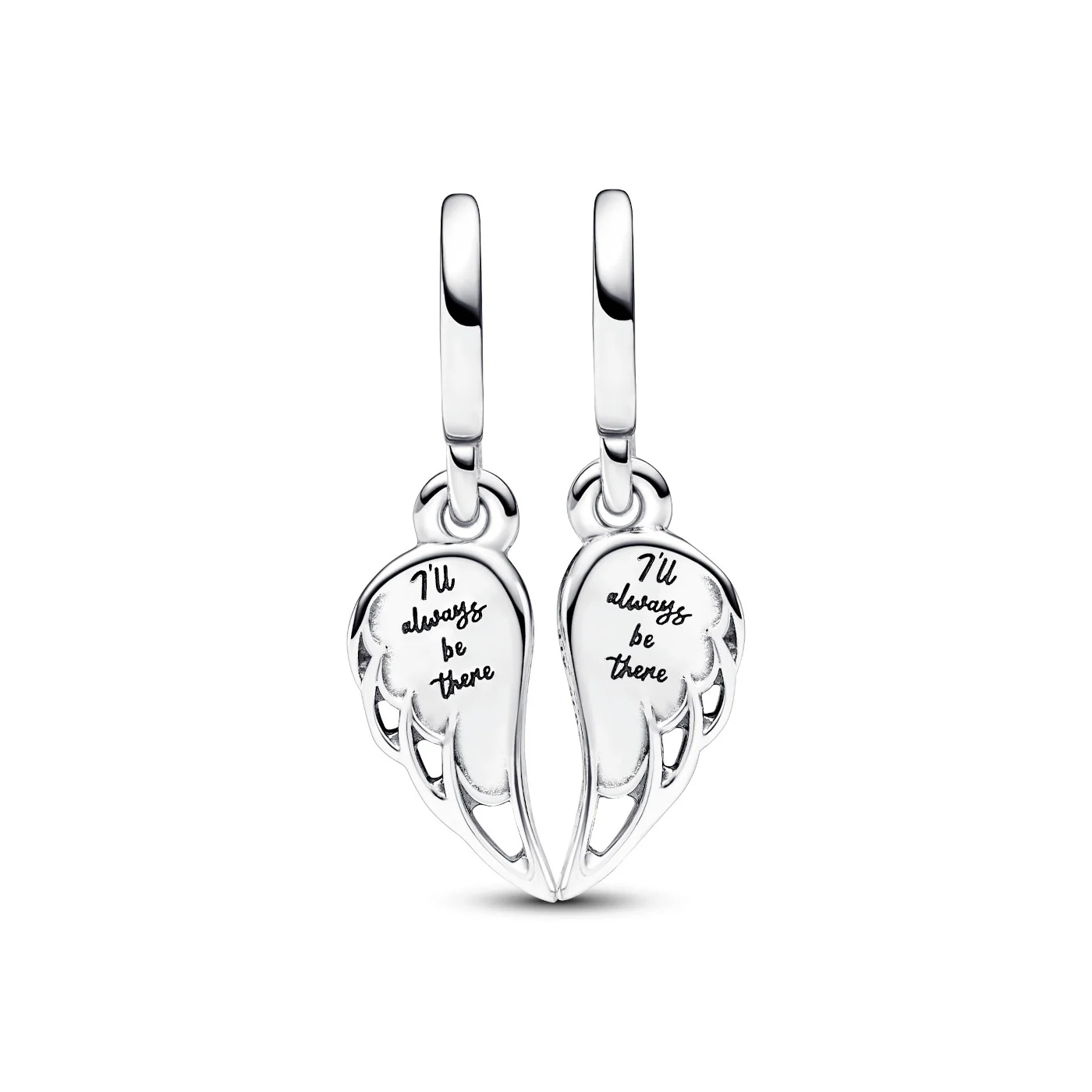 Pandora Moments 925 Sterling Silver Sprankelende Deelbare Engelenvleugels Hangende Bedel 792821C01 - Image 4