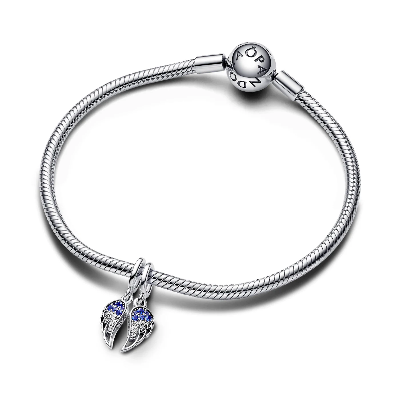 Pandora Moments 925 Sterling Silver Sprankelende Deelbare Engelenvleugels Hangende Bedel 792821C01 - Image 5
